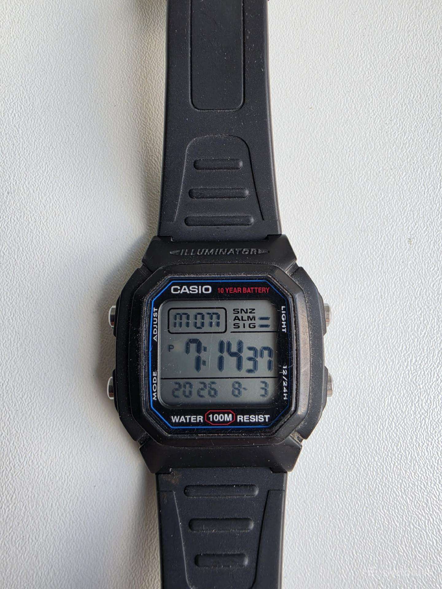 Laikrodis Casio w-800h 1aves