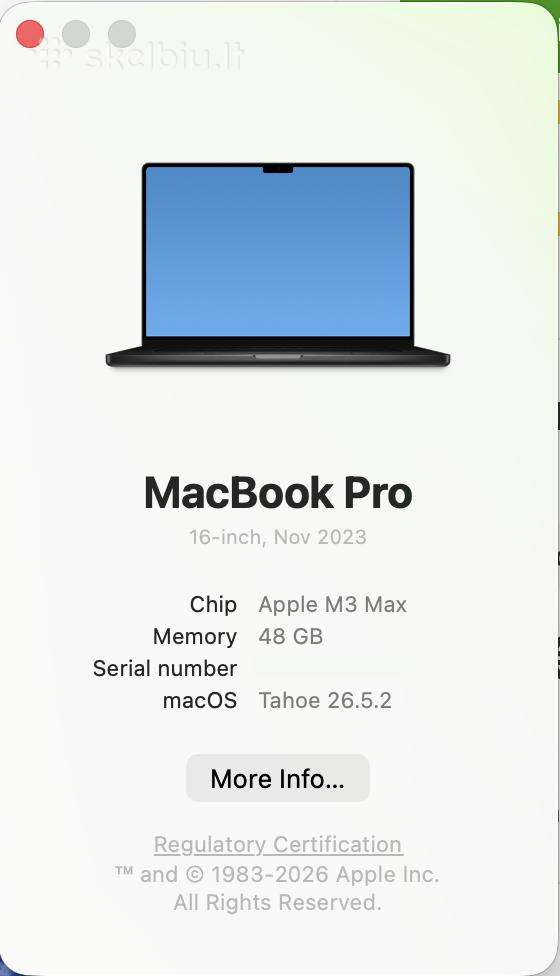 MacBook Pro 16 M3 Max 48gb 40-core Gpu 1tb