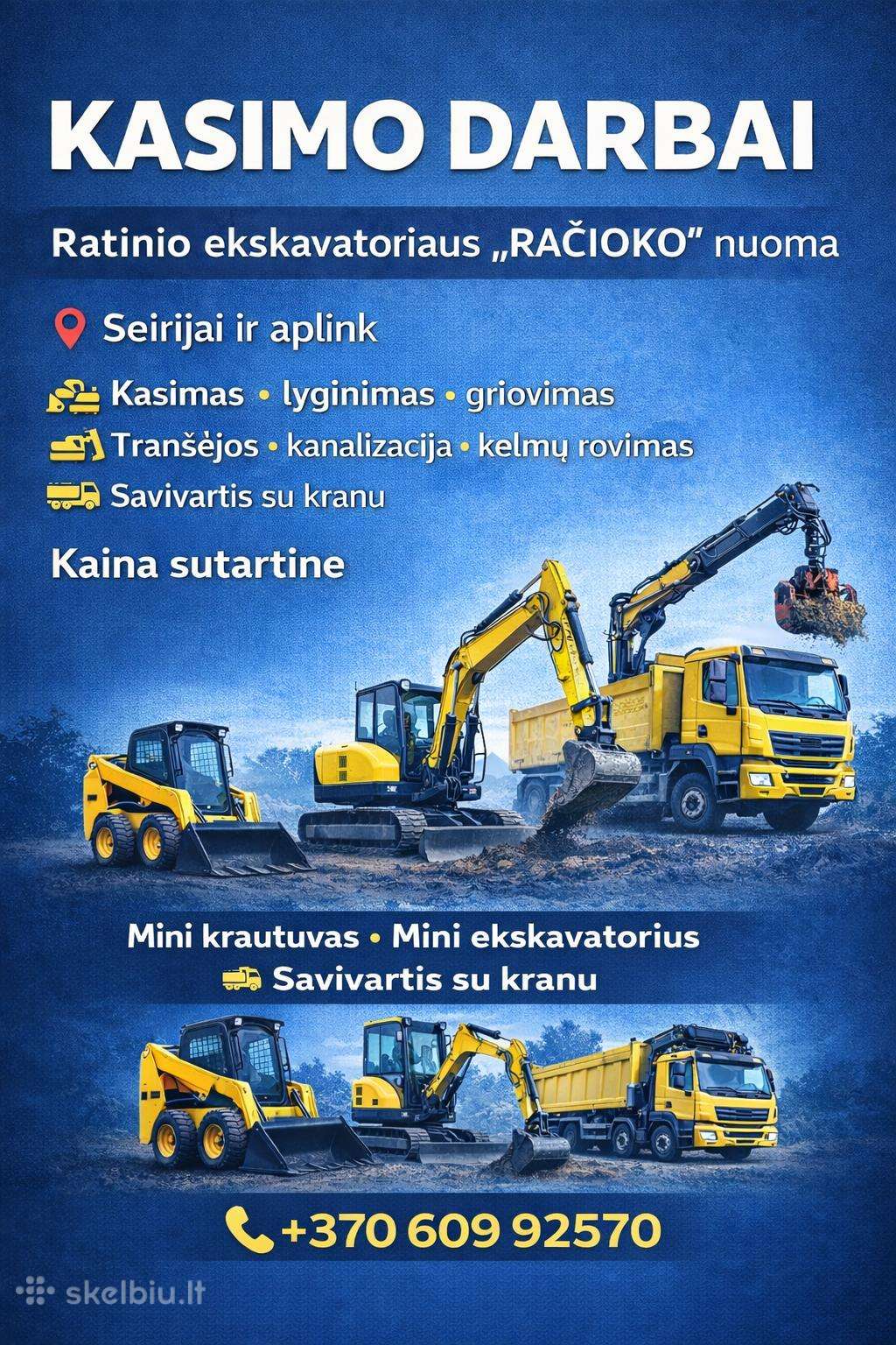 Savivartis su kranu . Kasimo darbai