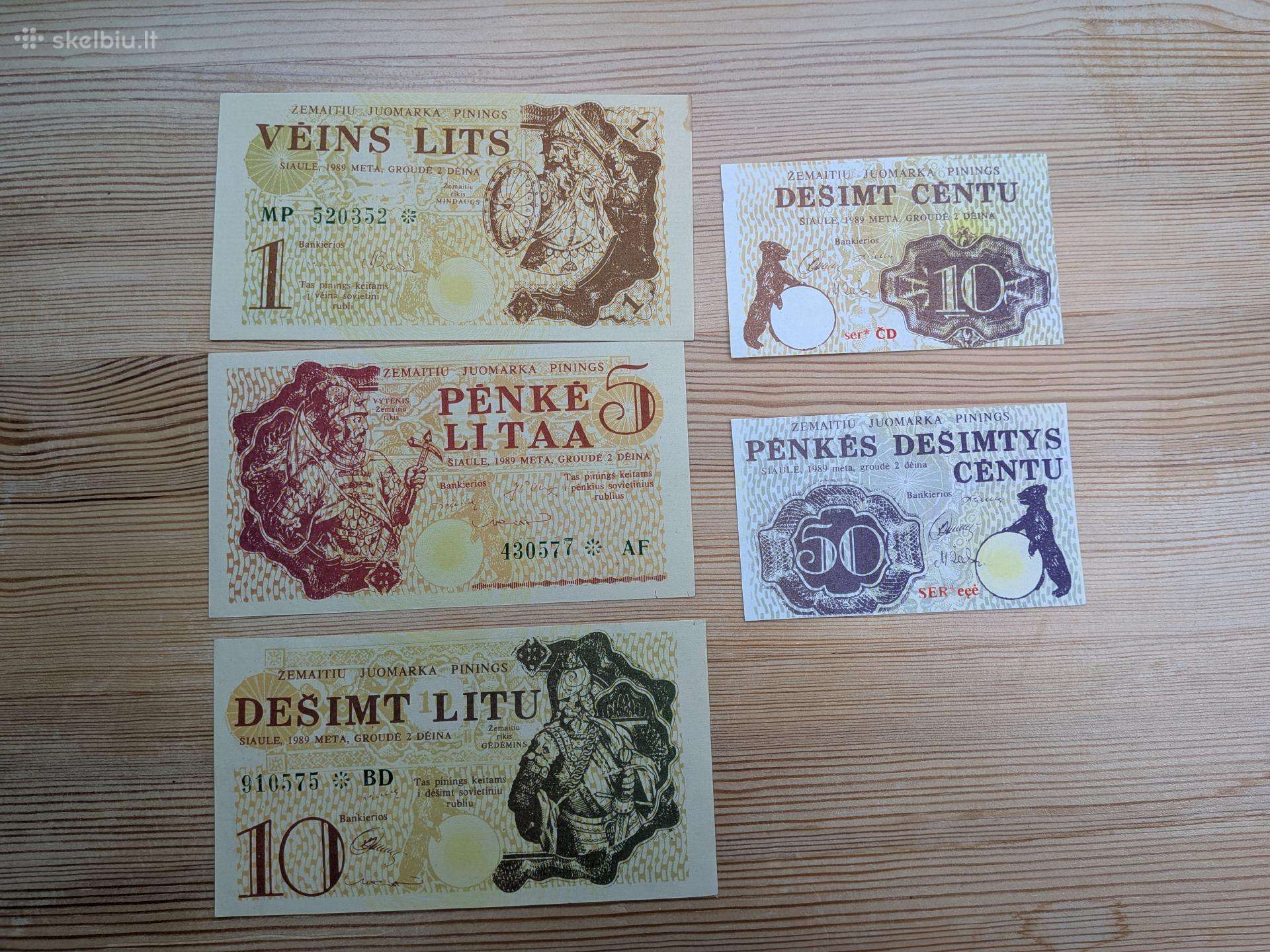 1989 Žemaičių pinigai
