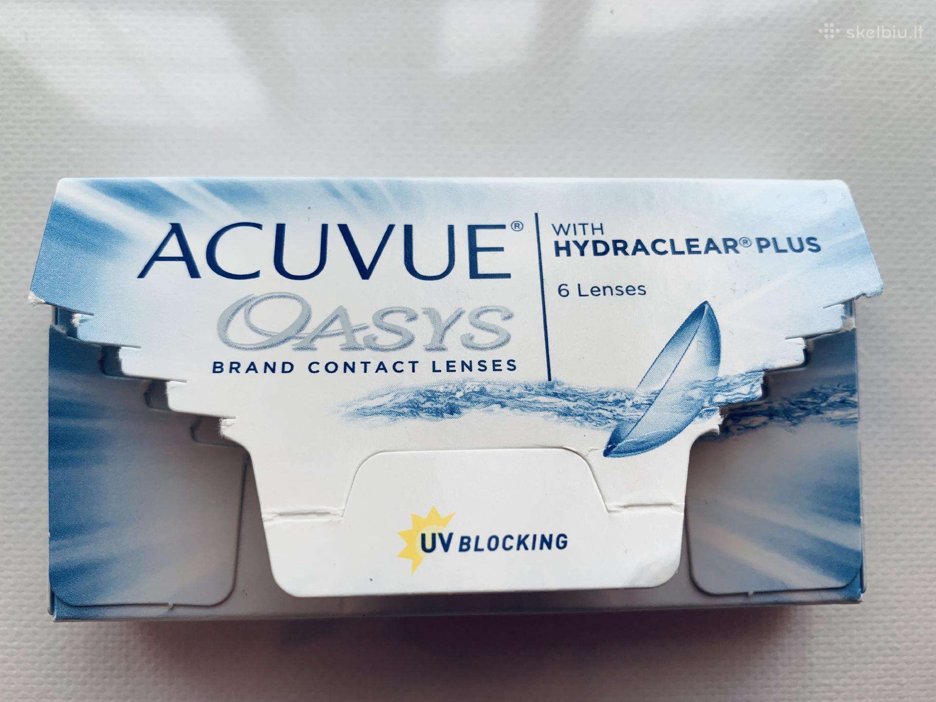 Naujo Acuvue Oasis Hydraclear Plus lęšiai