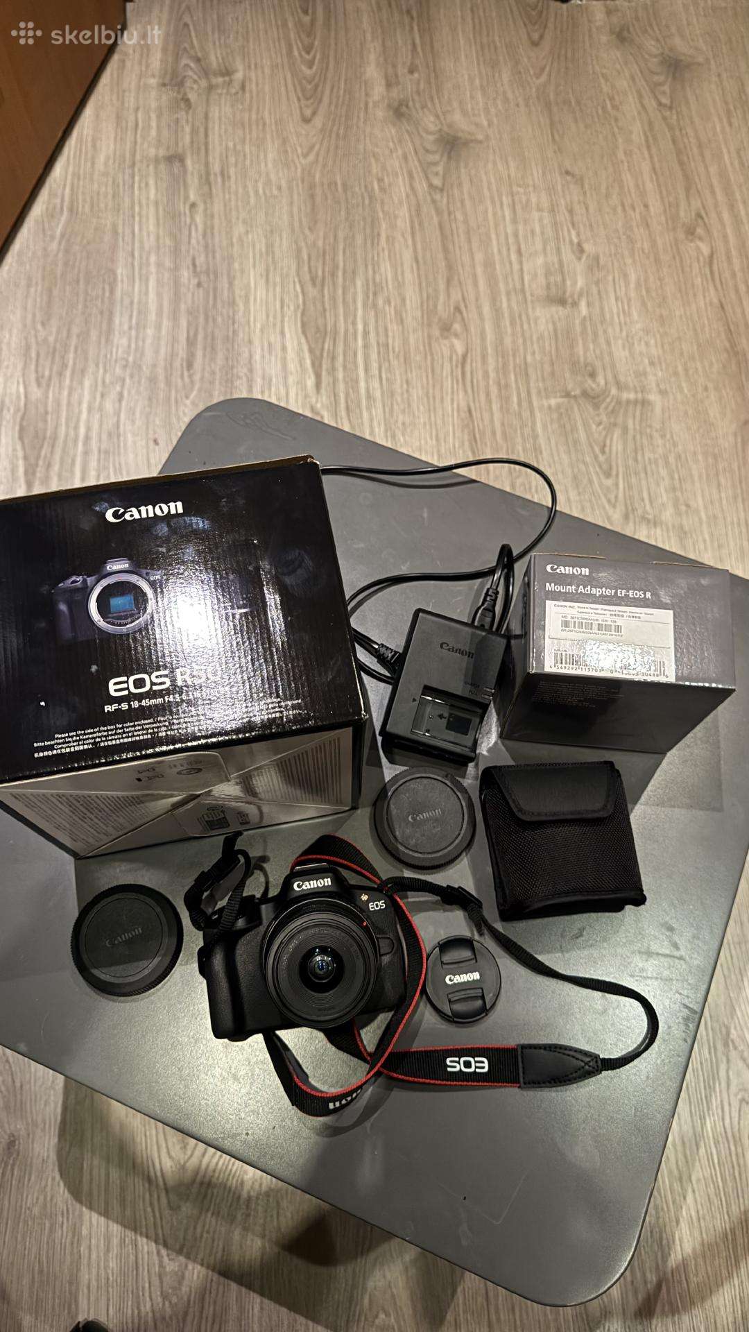 Canon EOS R50 + Ef–EOS R adapter