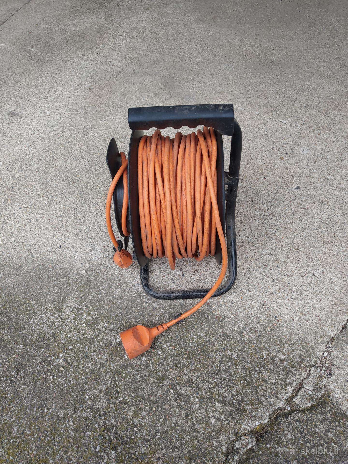 Elektros kabelis su rite 50 metrų