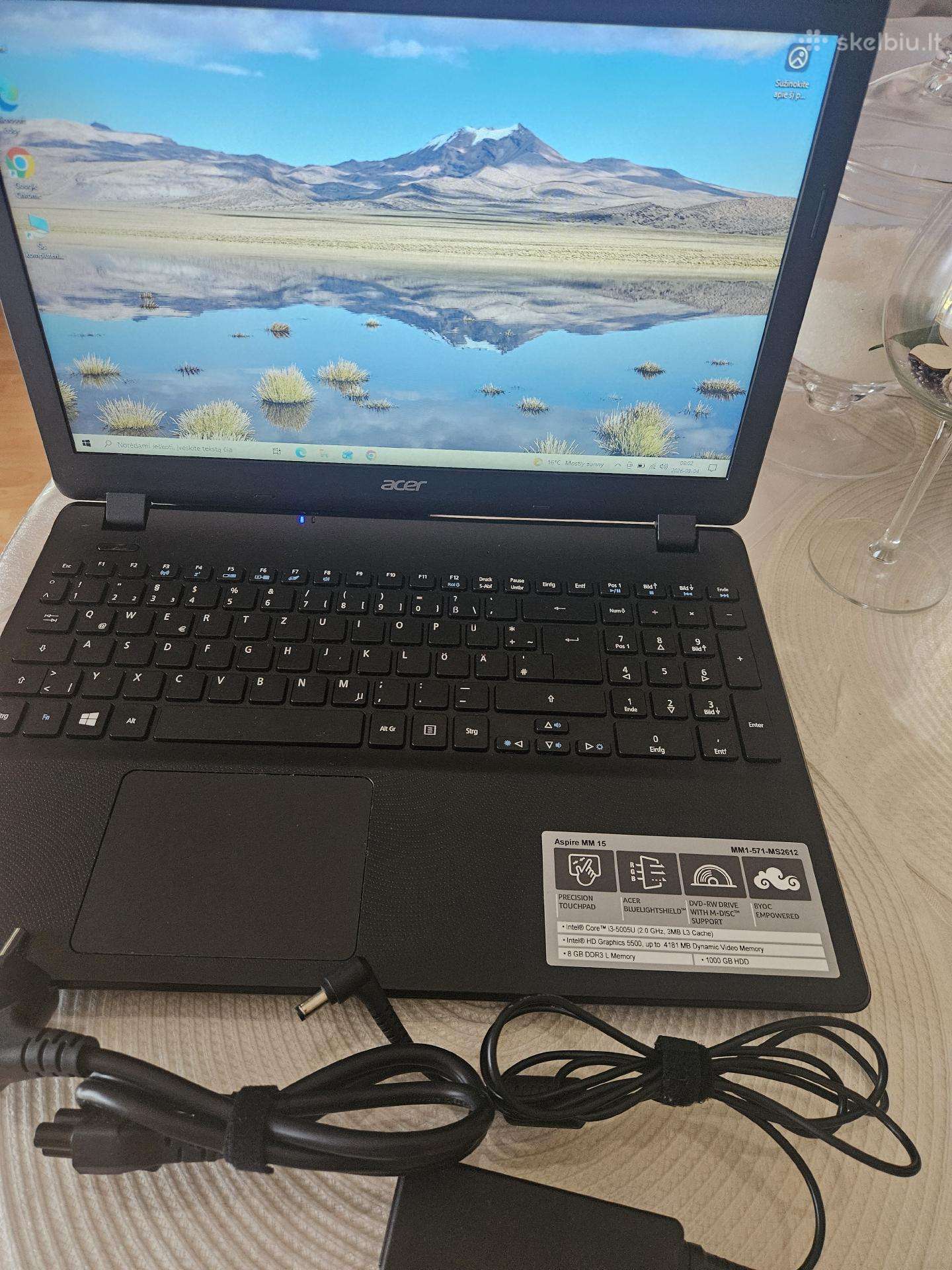 Nešiojamas kompiuteris Acer Mm15 .