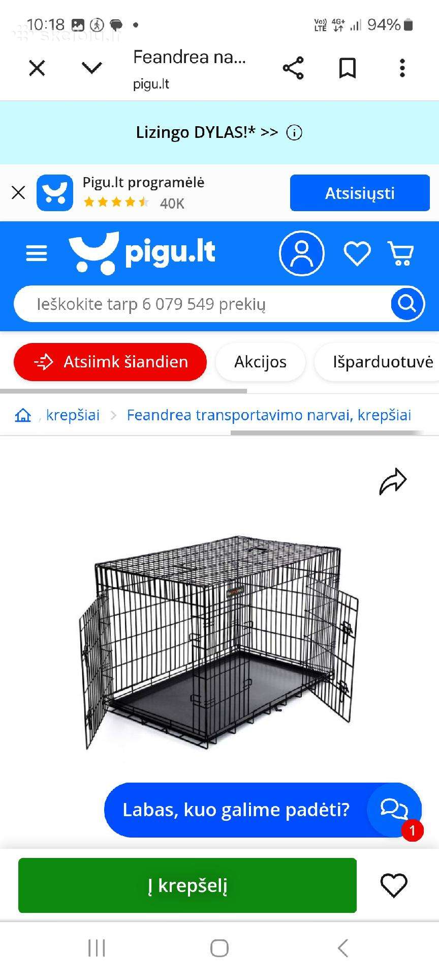 Narvas augintiniui