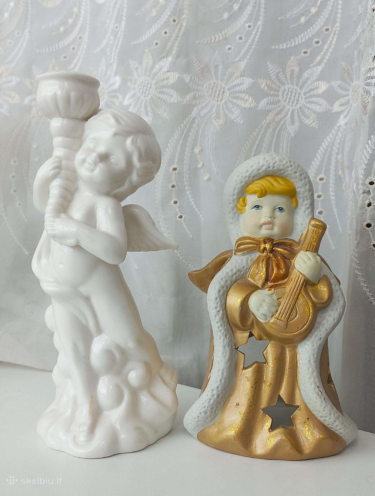 Įvairios angelų statulėlės