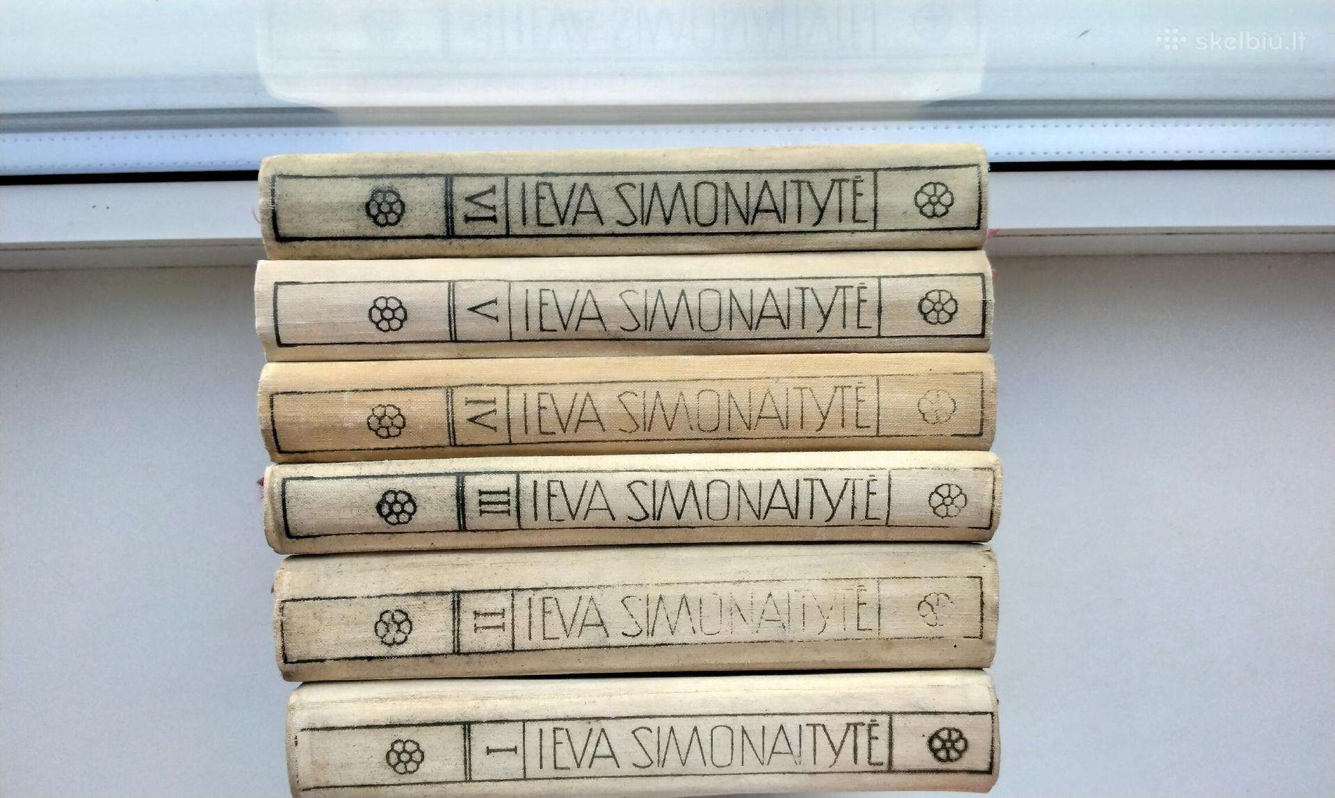 I. Simonaitytė. Raštai. Šeši tomai. 1956-58 m.