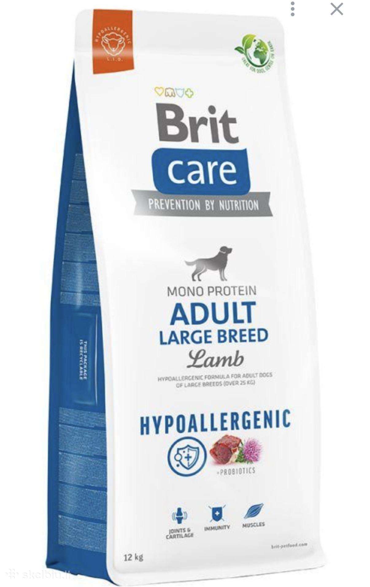 Parduodu Brit Care Lamb & Rice 12 kg šunų maistą