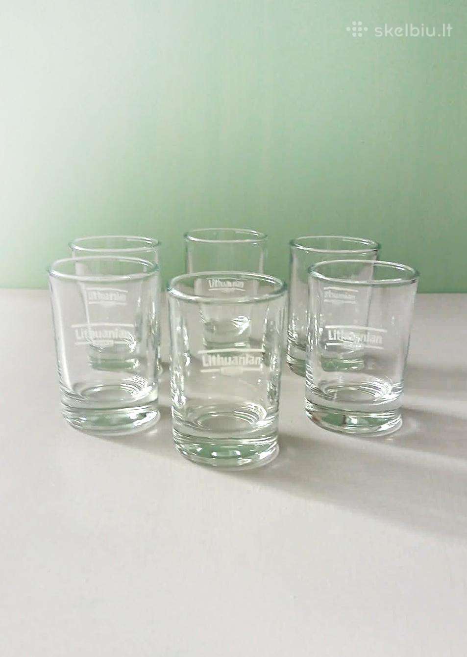 Stikliukai, 50ml, 6vnt., "Lithuanian vodka"