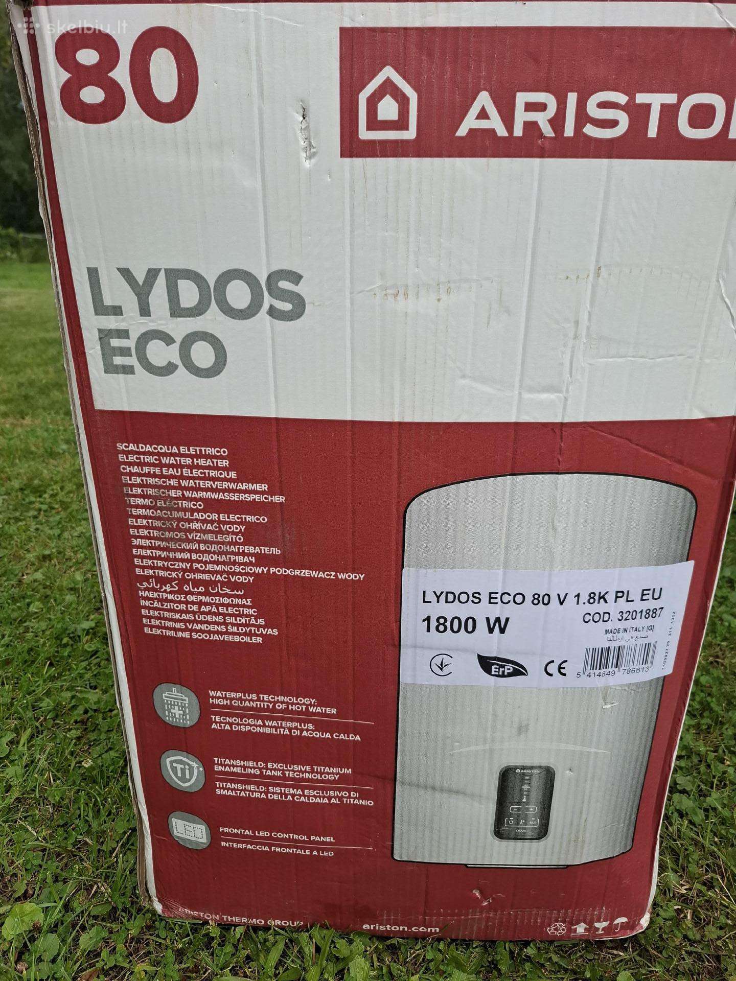 Naidotas vandens šildituvas Ariston