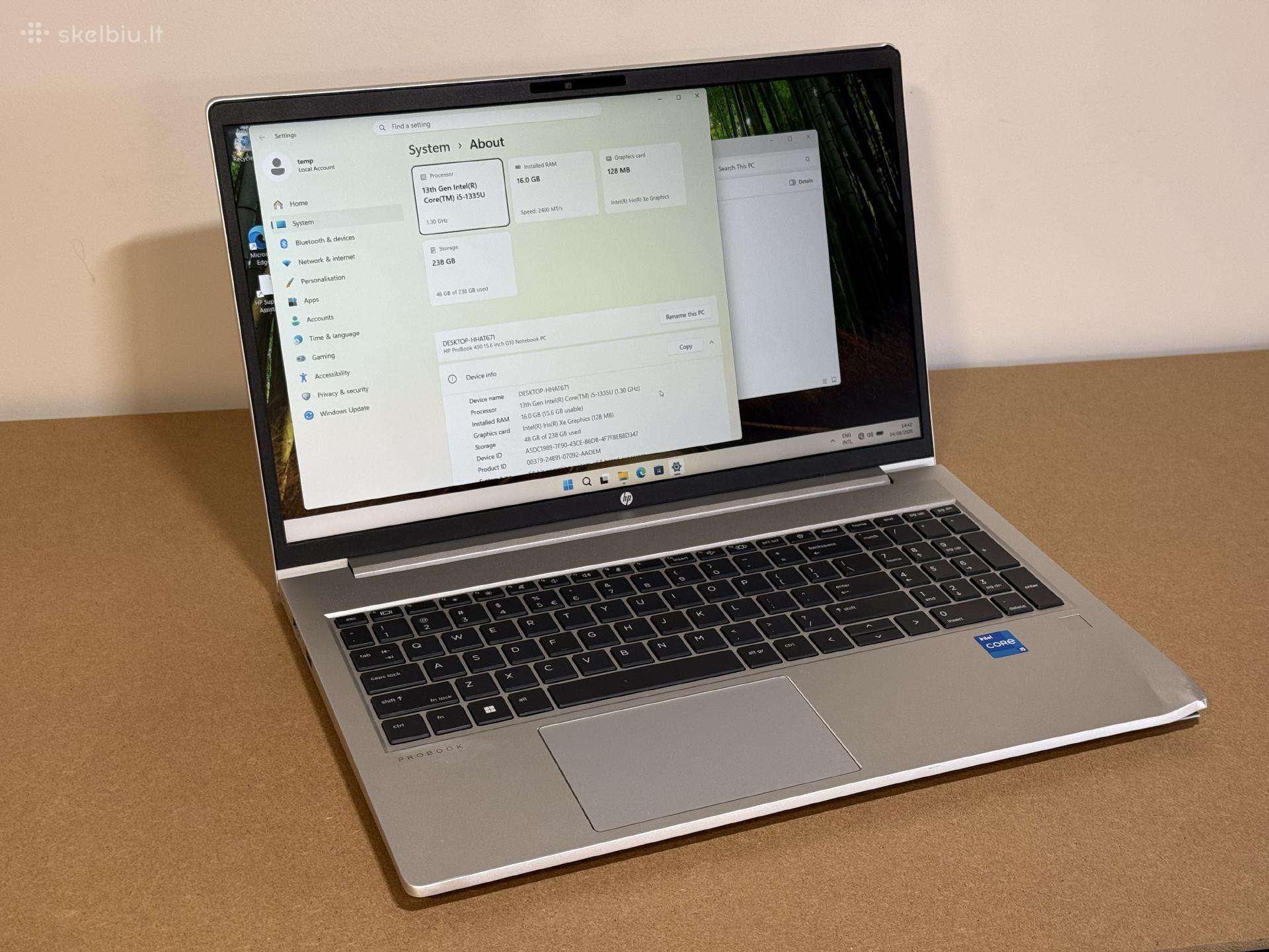 Hp Probook 450 G10 i5-1335u 16gb/256gb