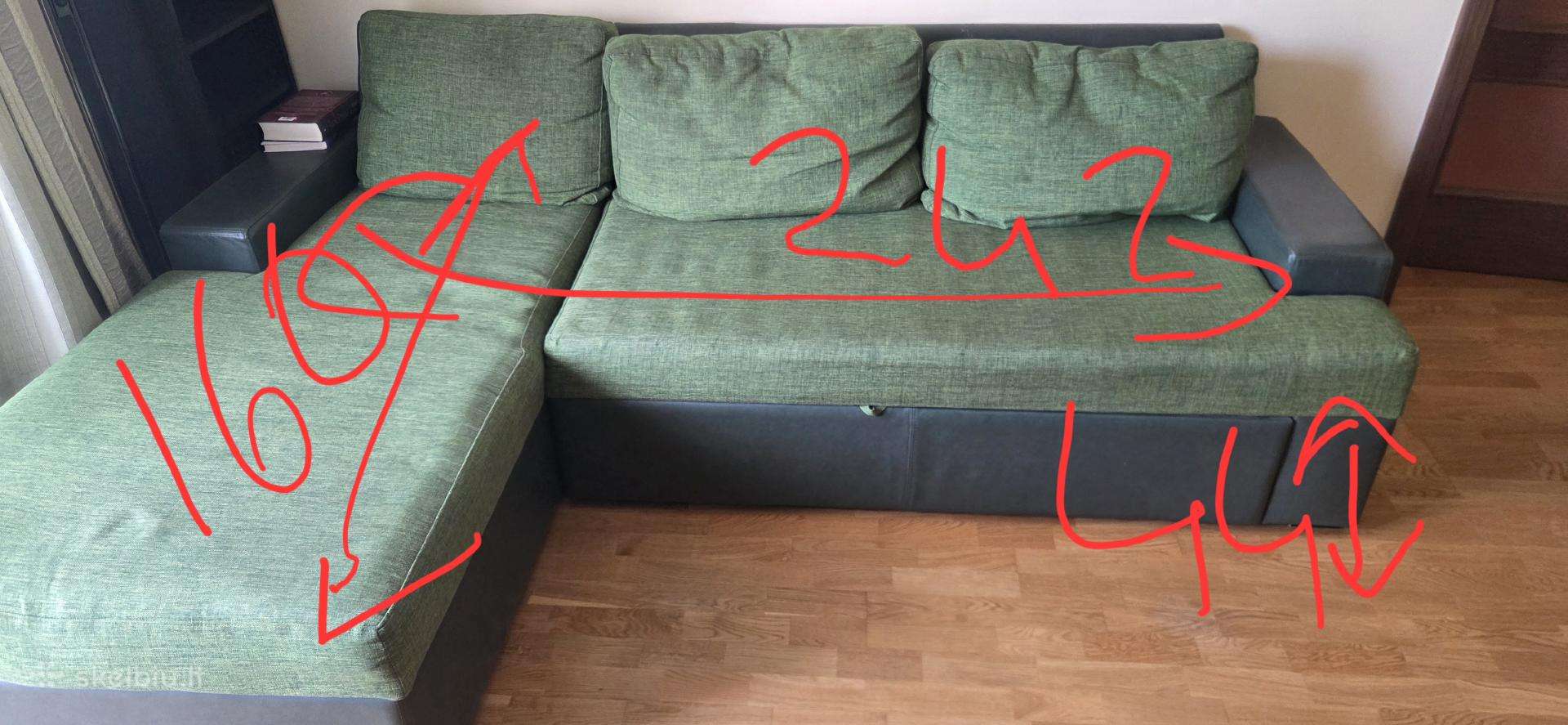 Parduodamas kampas sofa