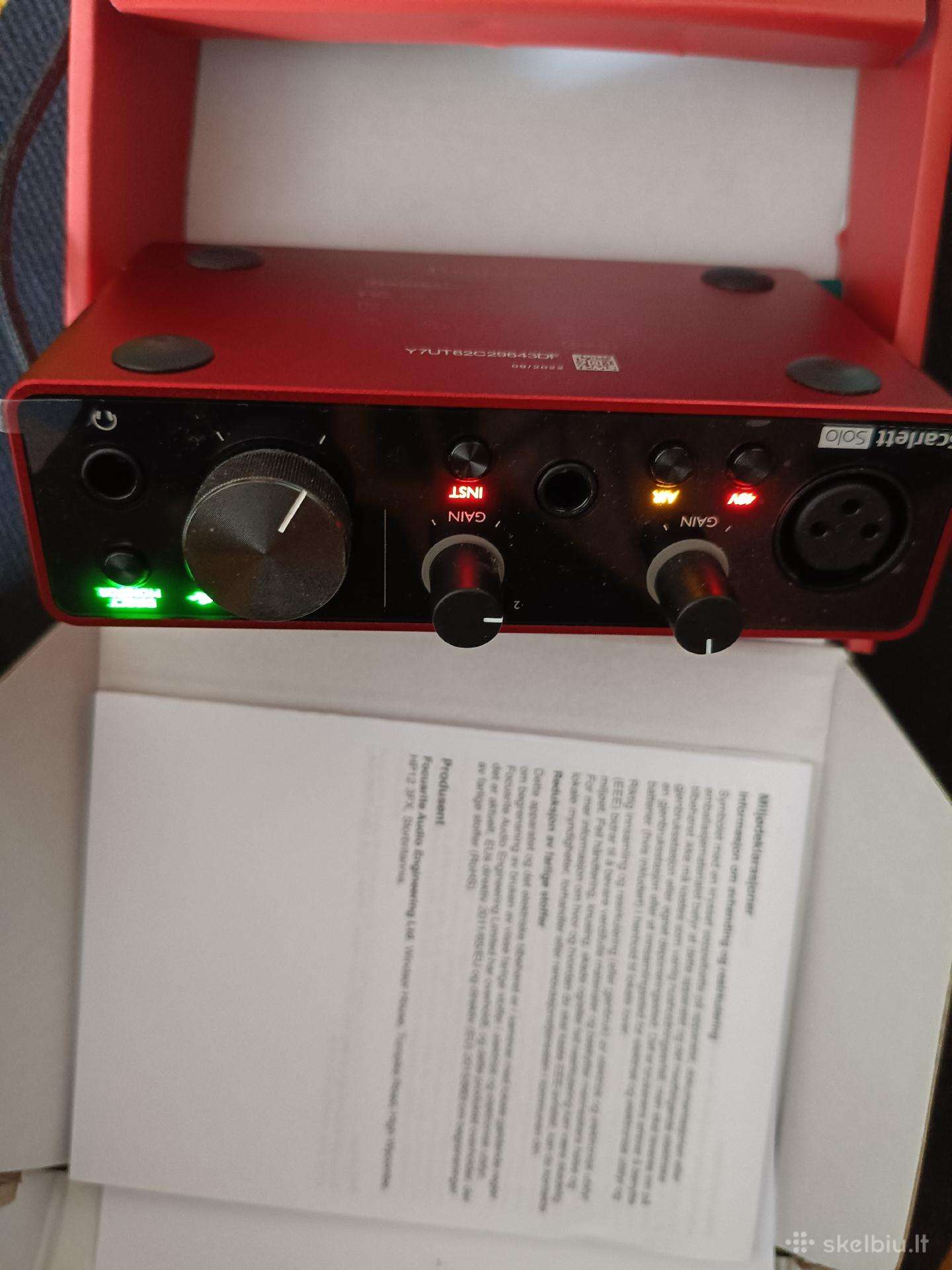 Focusrite Scarlett solo 3rd gen
