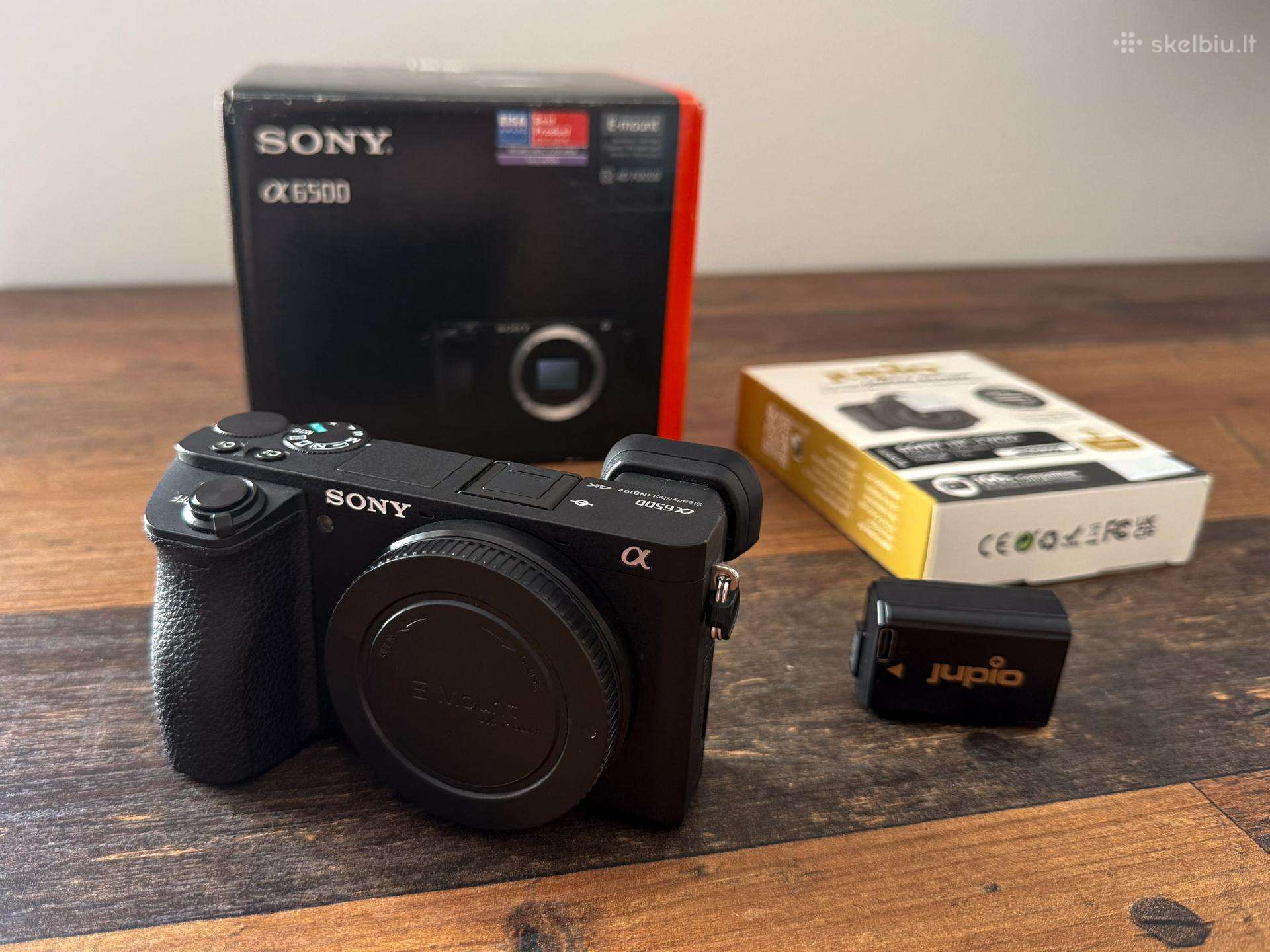 Sony a6500 body su mažu shutter count