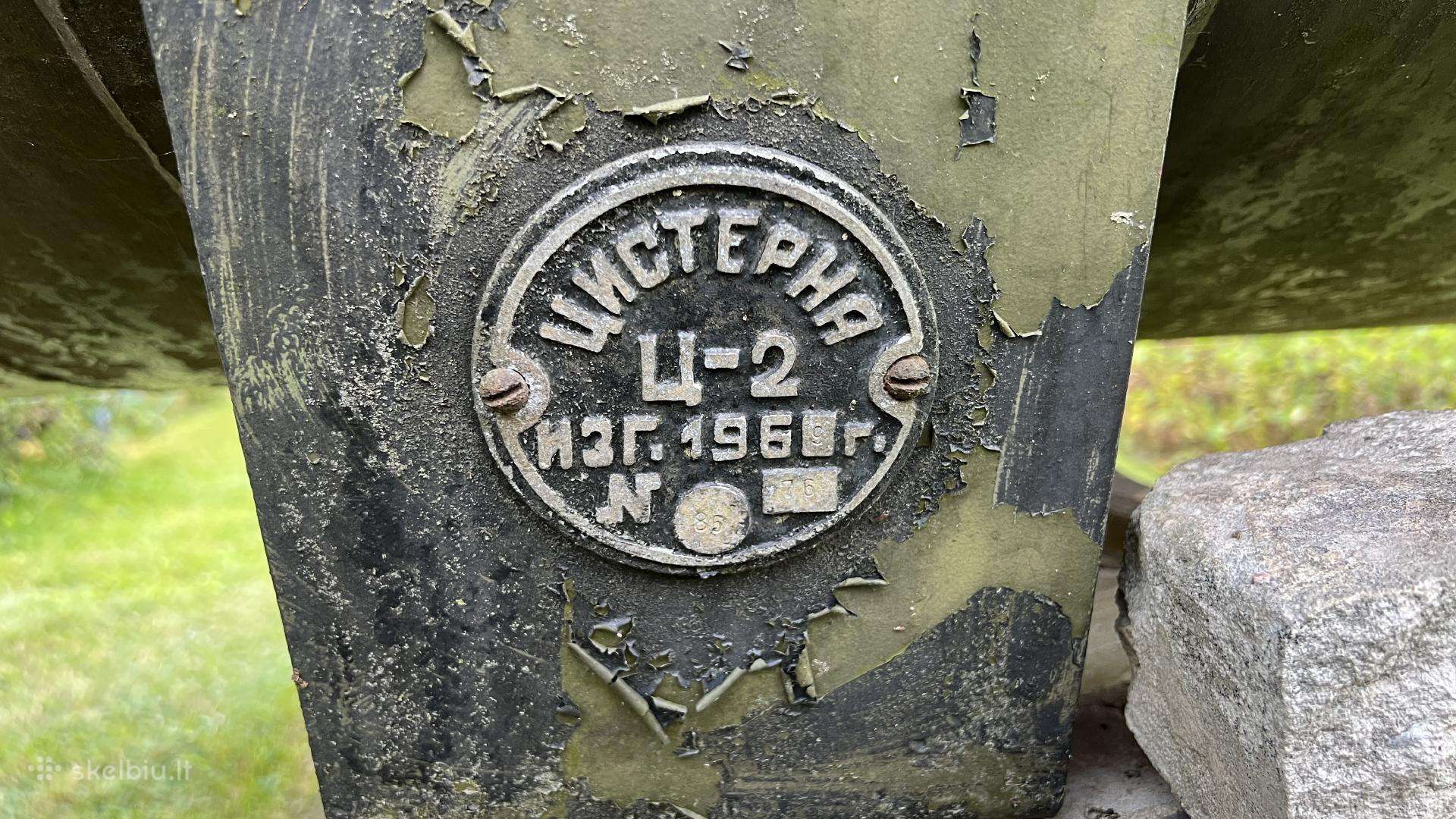 2 kubų vakuuminė cisterna c2 1969 metų