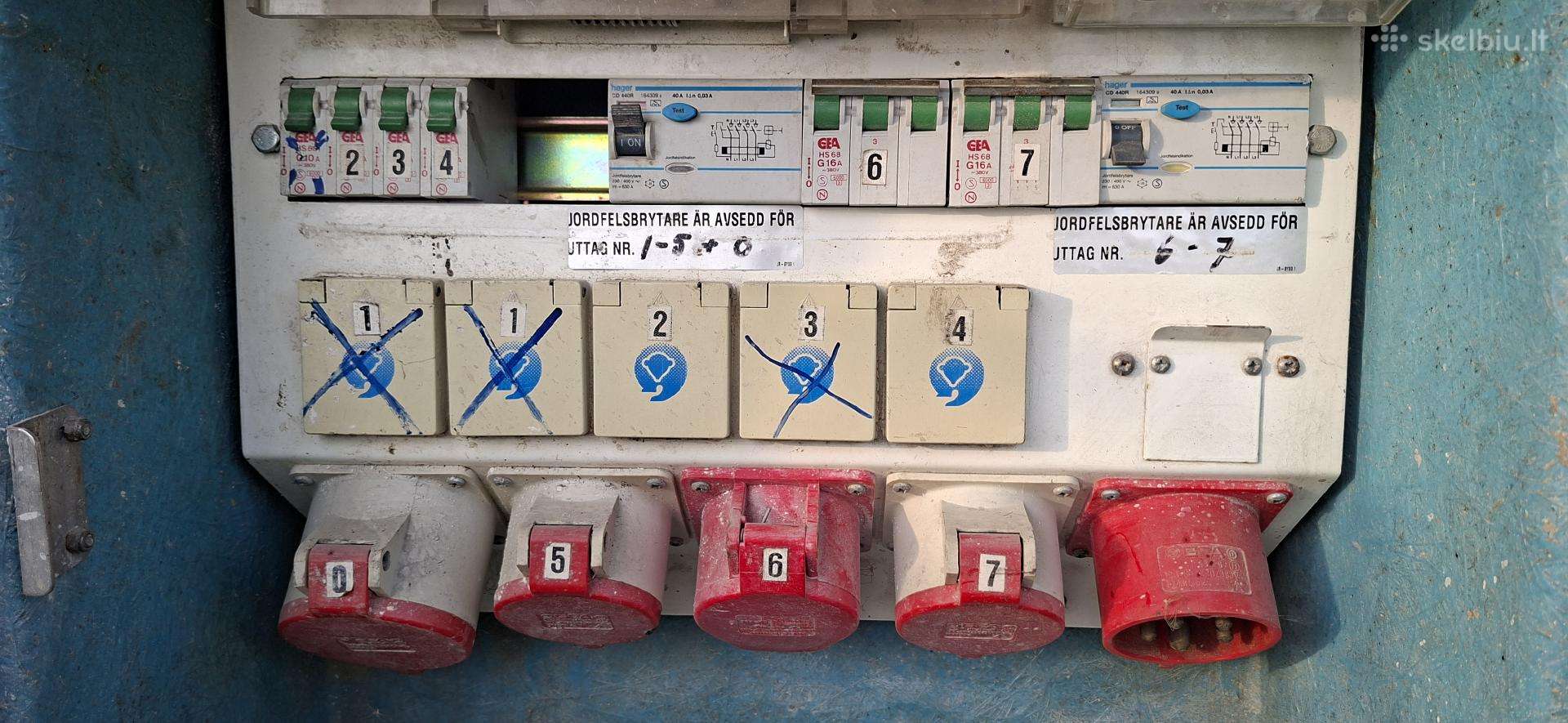 Statybinis elektros skydelis Ebuc 25/32
