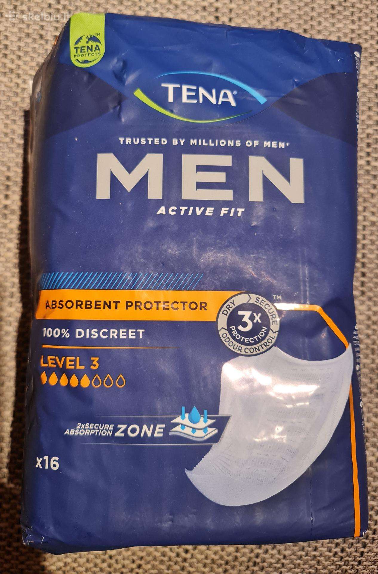 „Tena Men Level 3“ apsauginiai įklotai