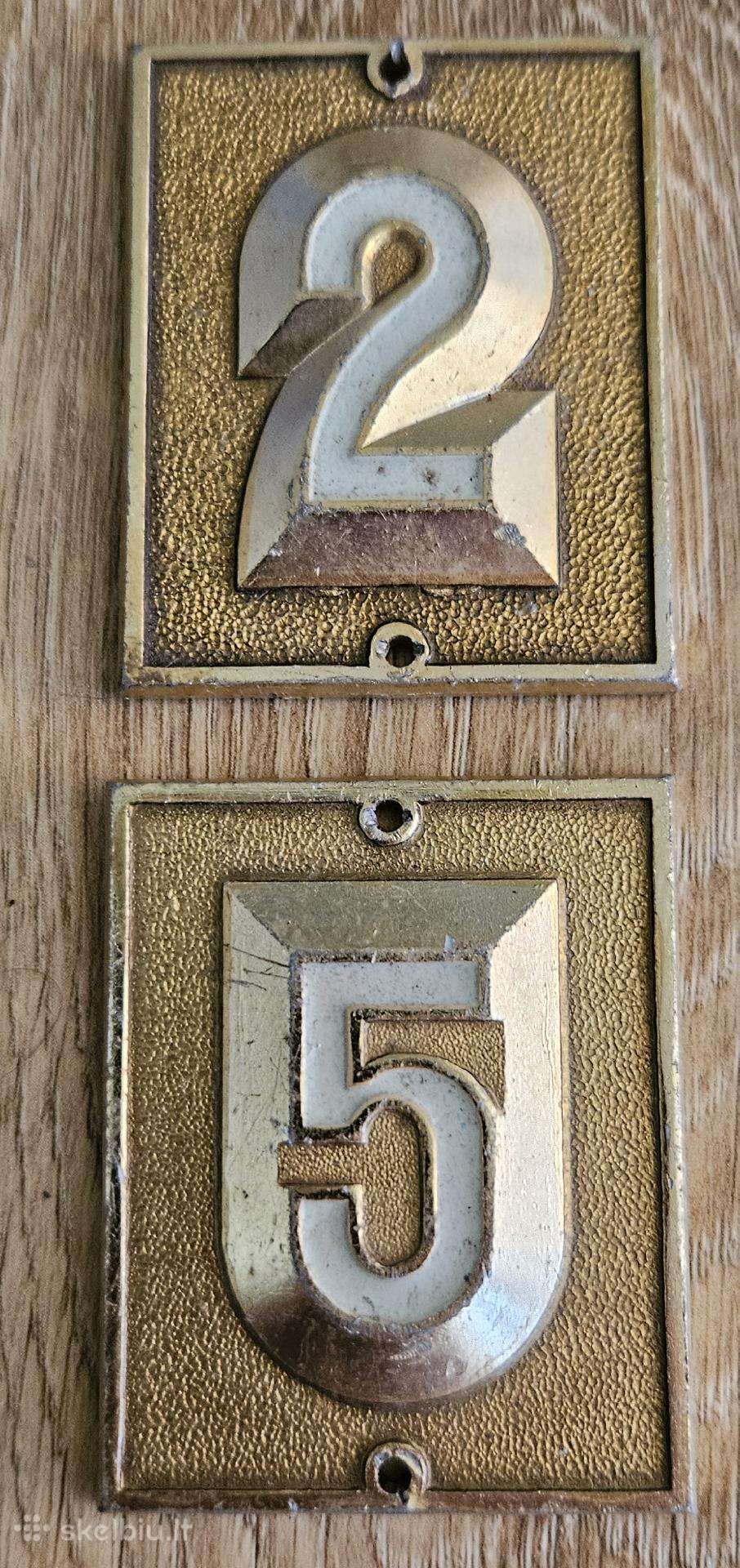 Numeracija iš žalvario tarybinių laikų