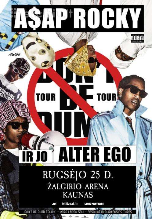 Asap Rocky koncerto bilietas, Kaunas, Rugsėjo 25d