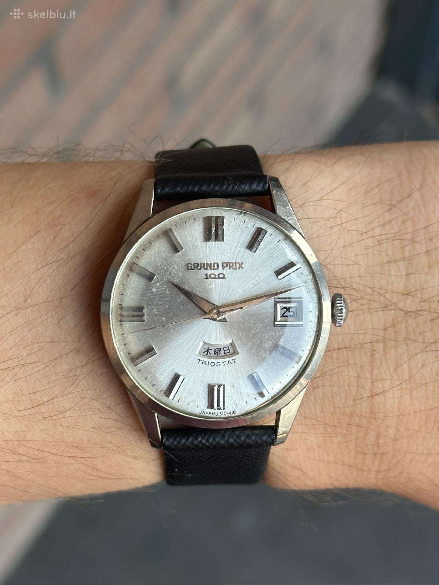 Vintažinis Orient Grand Prix Triostat 100 jewels