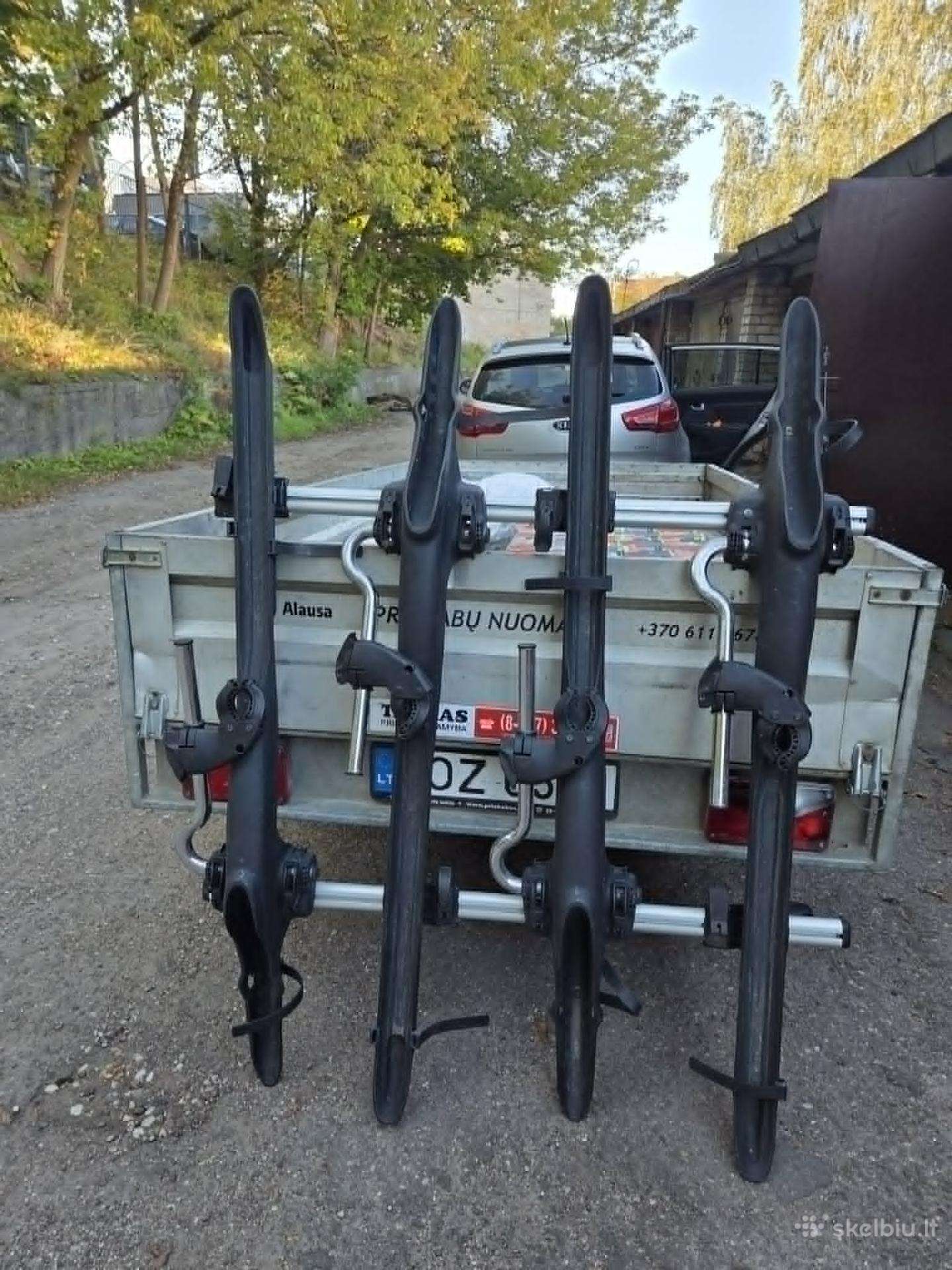 Automobiliniai dviračių laikikliai su skersiniais