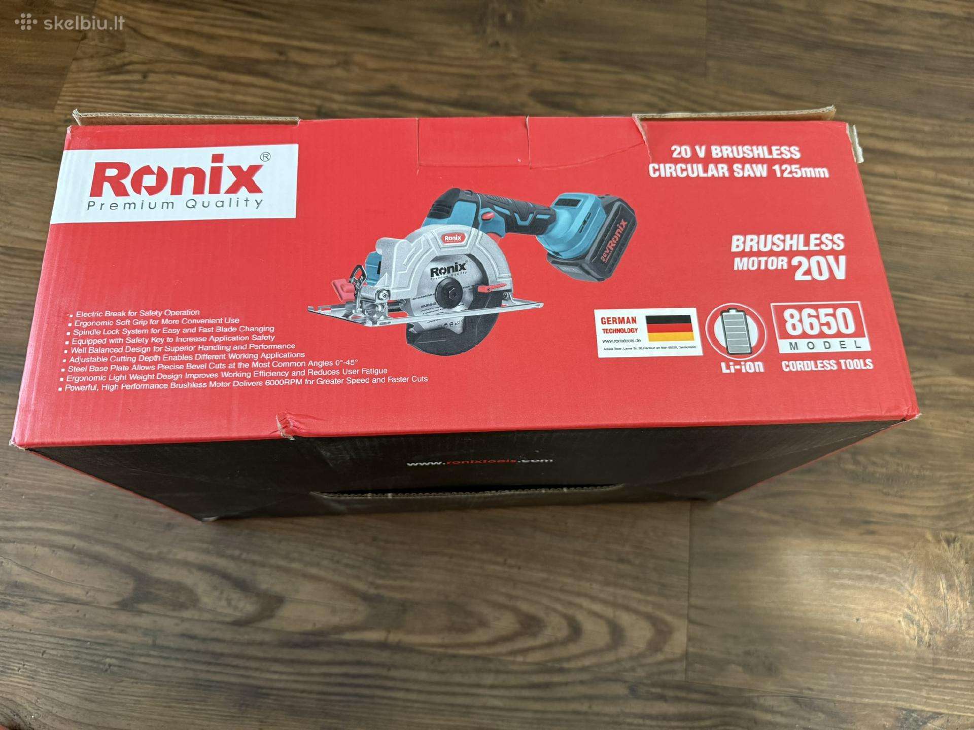 Akumuliatorinis diskinis pjūklas Ronix