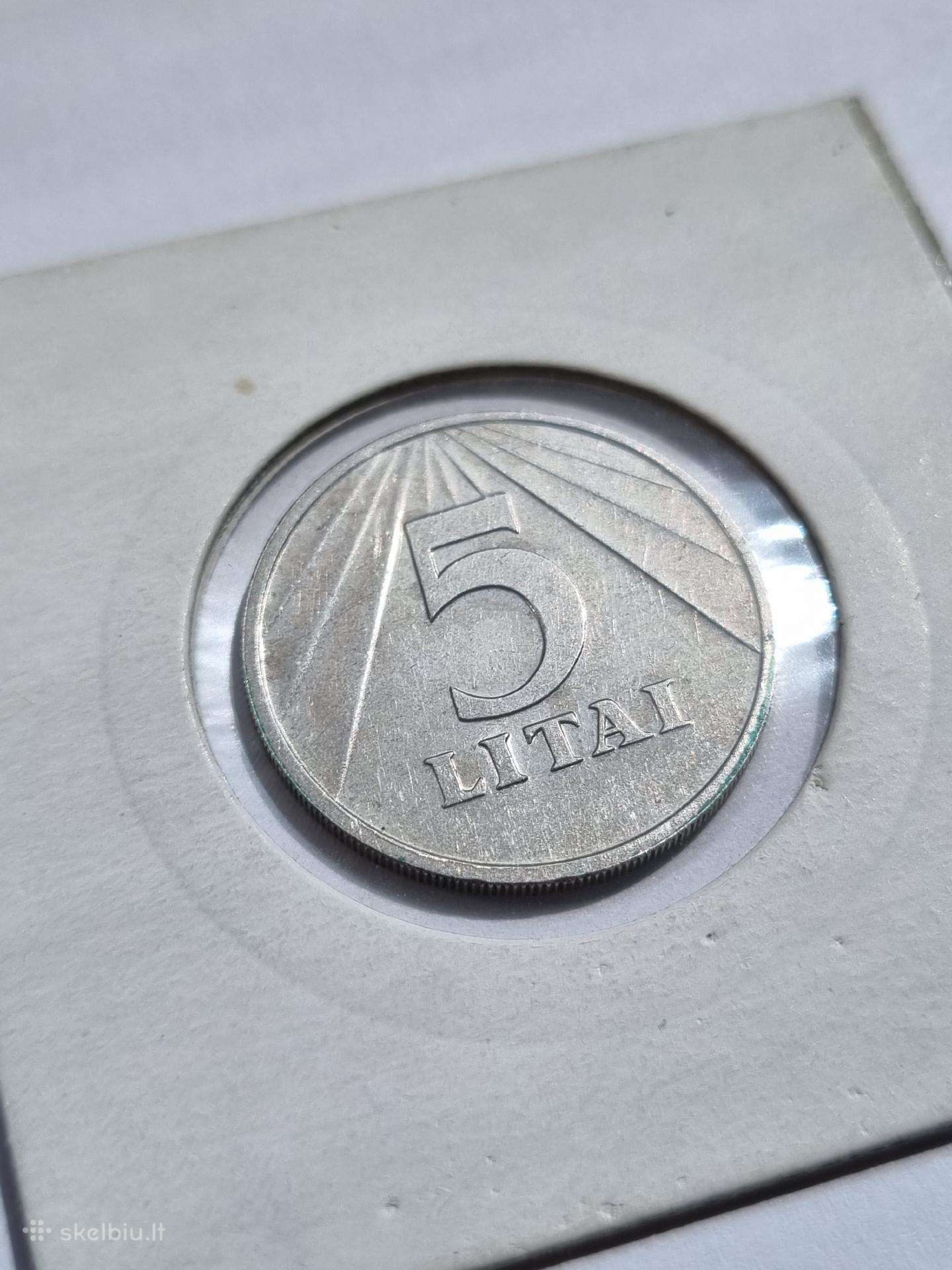 5 Litai 1991m
