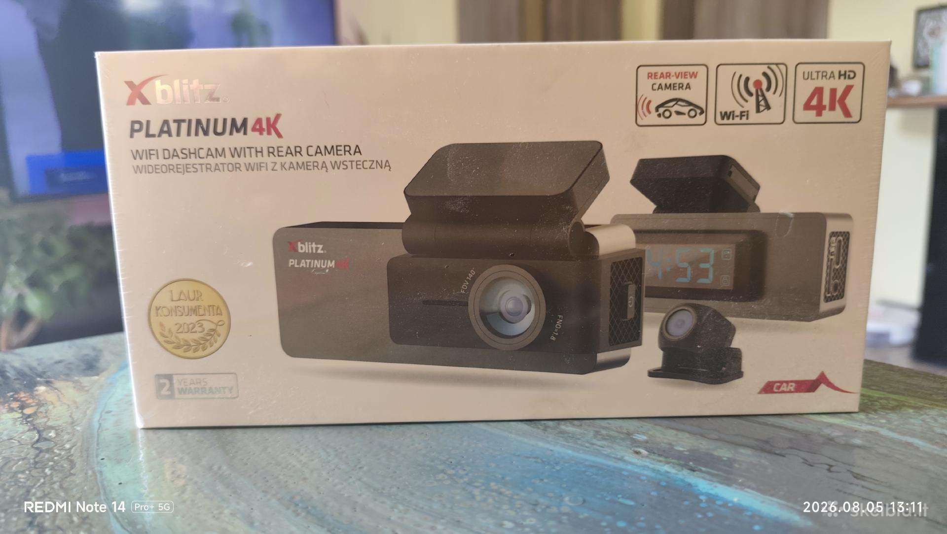 Naujas video registratorius Xblitz platinum 4k