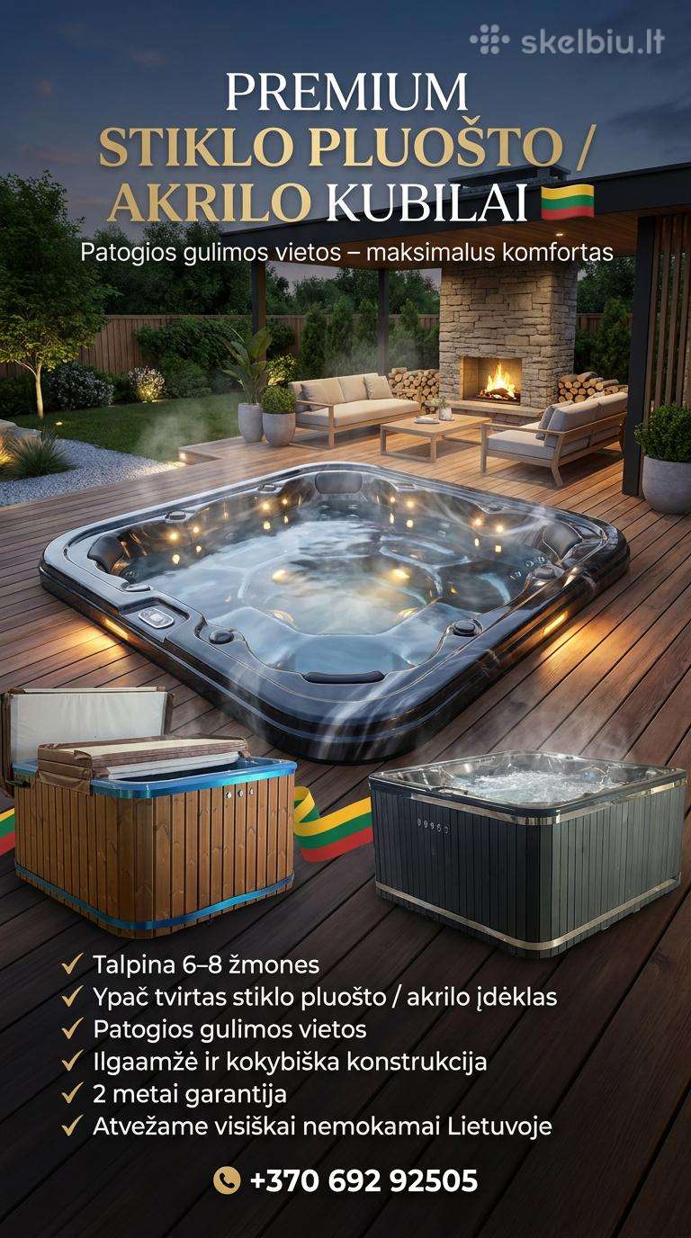Jacuzzi kubilai - vasaros išpardavimas, keli vnt.