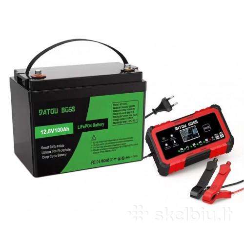 Akumuliatorius Datouboss Lifepo4 12v 100ah su pakr