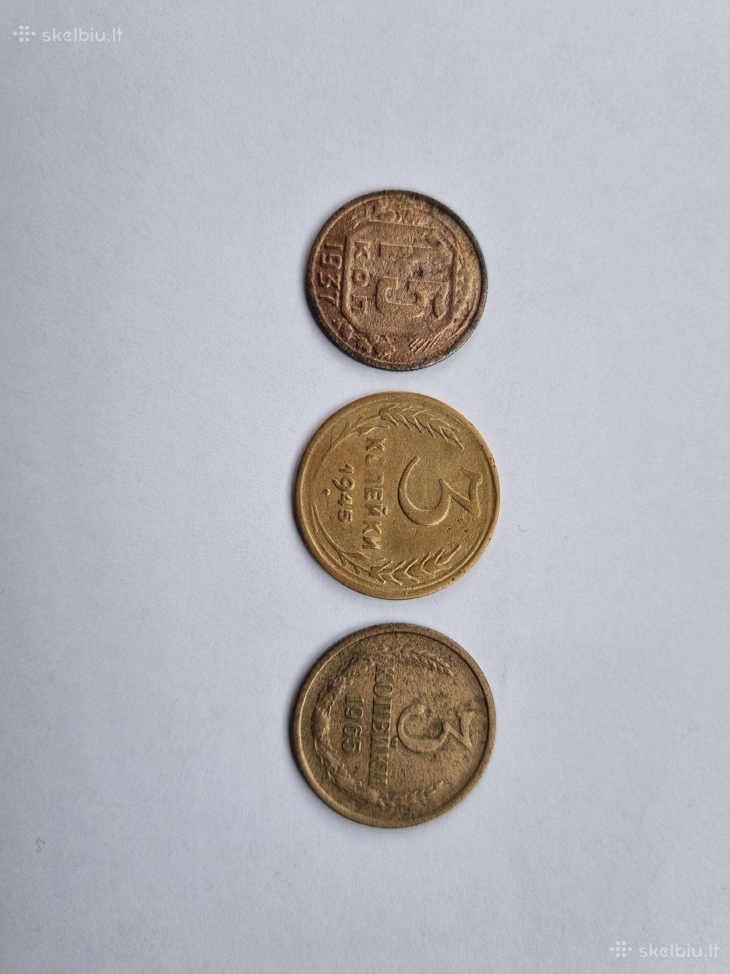 Kapeikos 3 kp 1965m 3 kp 1945m 15 kp 1937m