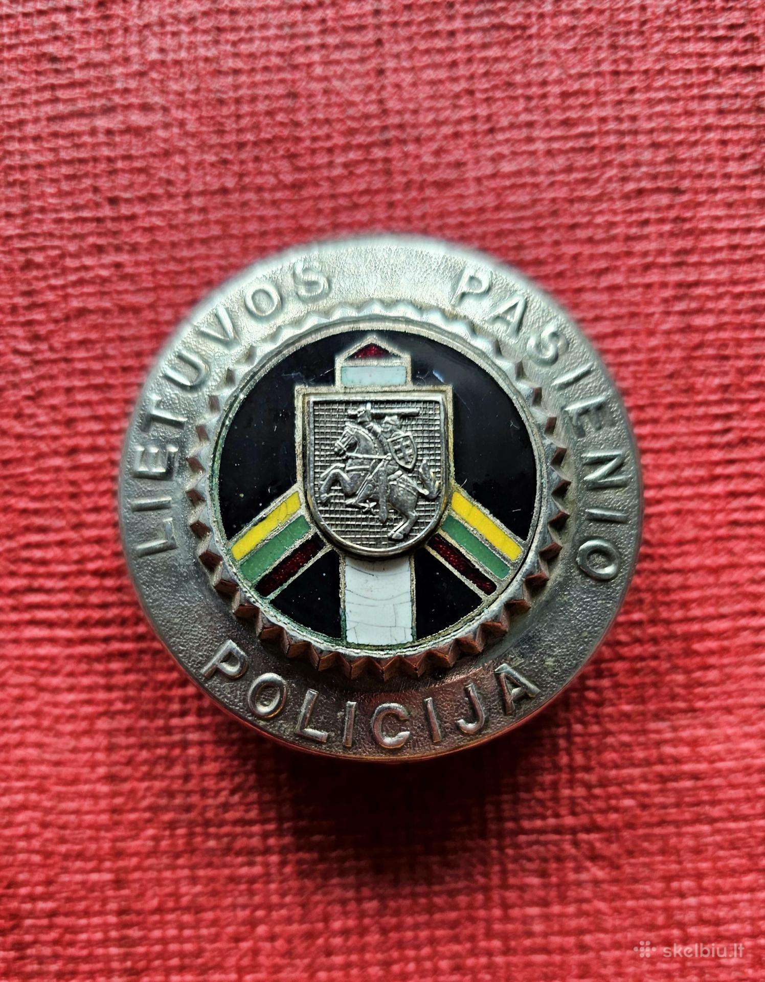 Krūtininis ženklas. Lietuvos pasienio policija.