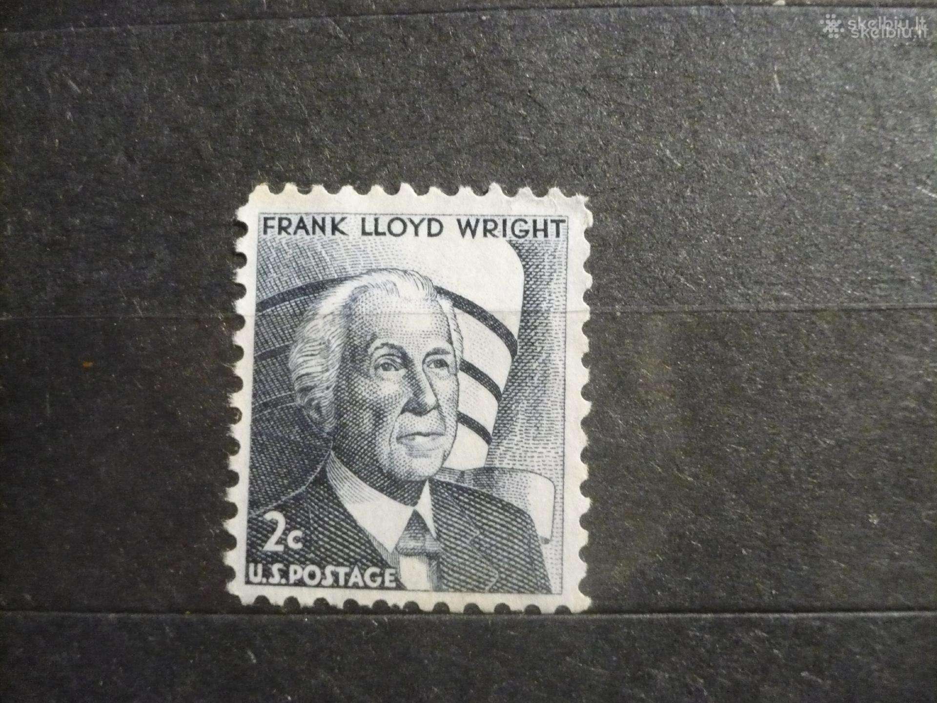 1966m. Žymūs amerikiečiai – Frank Lloyd Wright Mhn