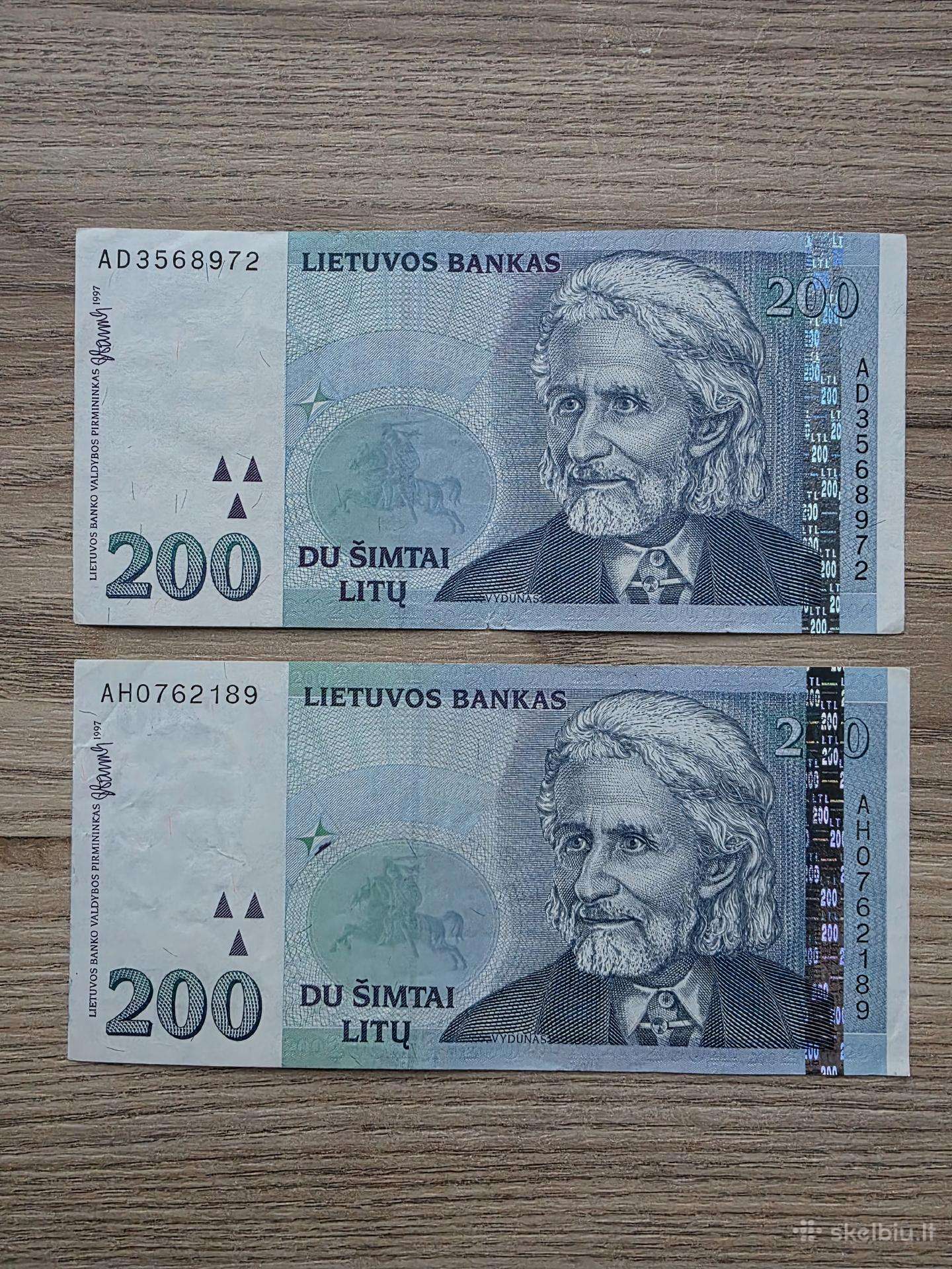 1997 metų 200 litų