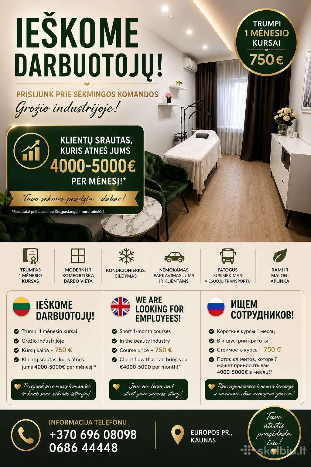 Siūlome darbą merginoms !