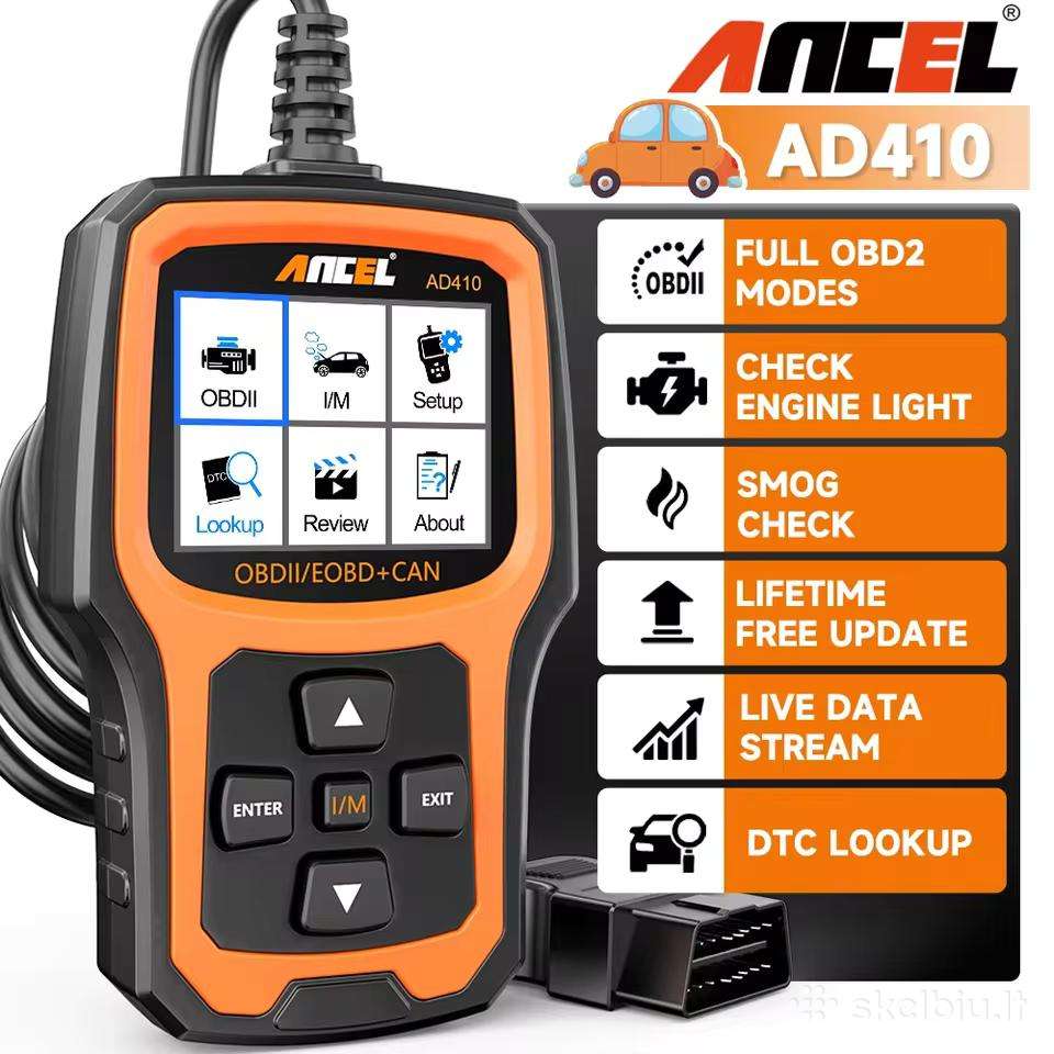 Ancel Ad410 Obd2 auto diagnostikos įrenginys