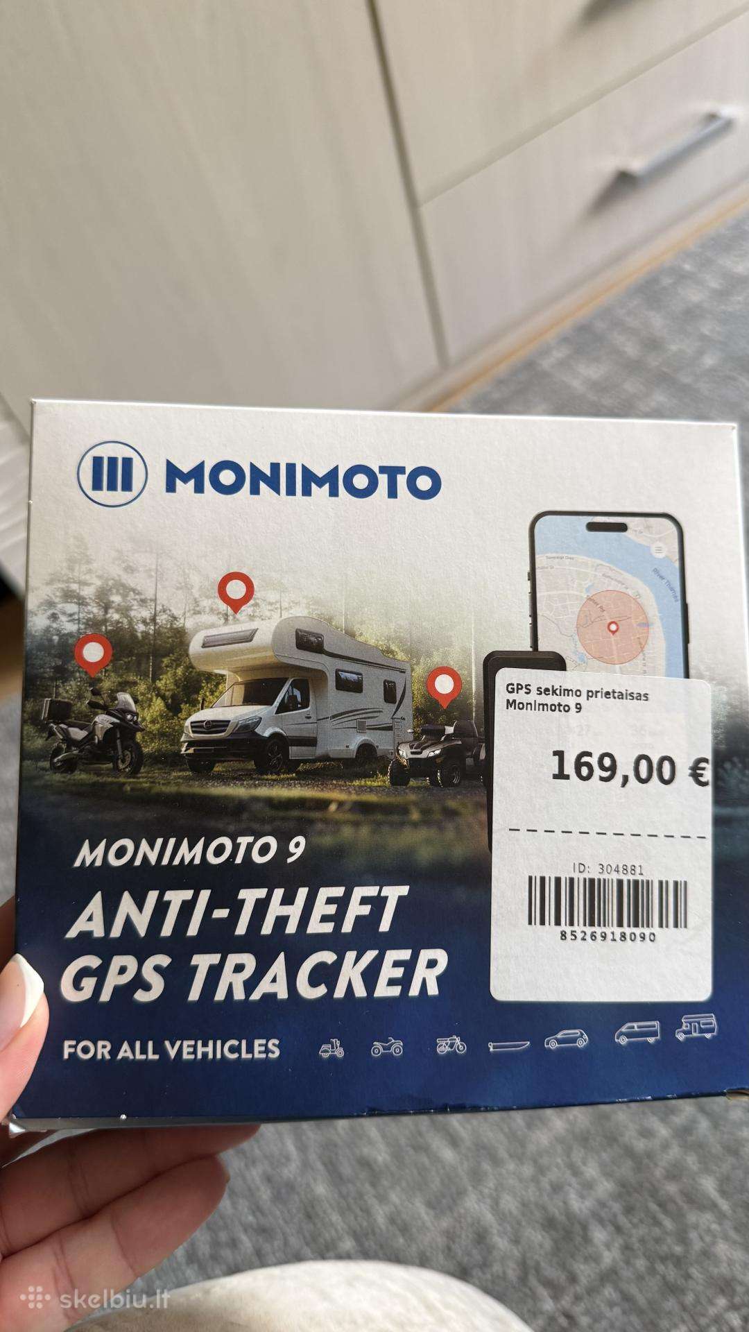 Monimoto 9 GPS sekimo prietaisas