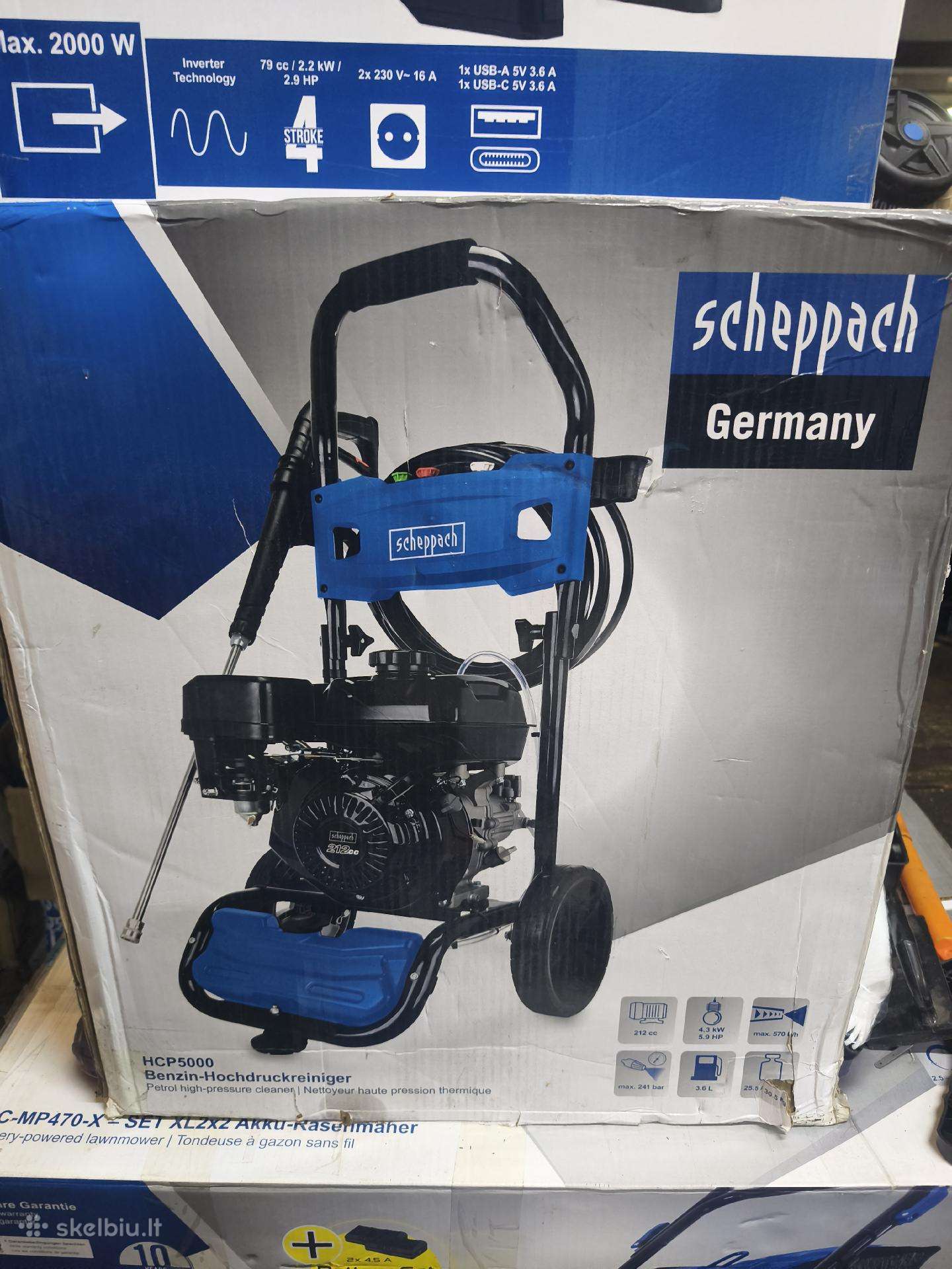 Aukšto slėgio plovykla Scheppach hcp 5000xl