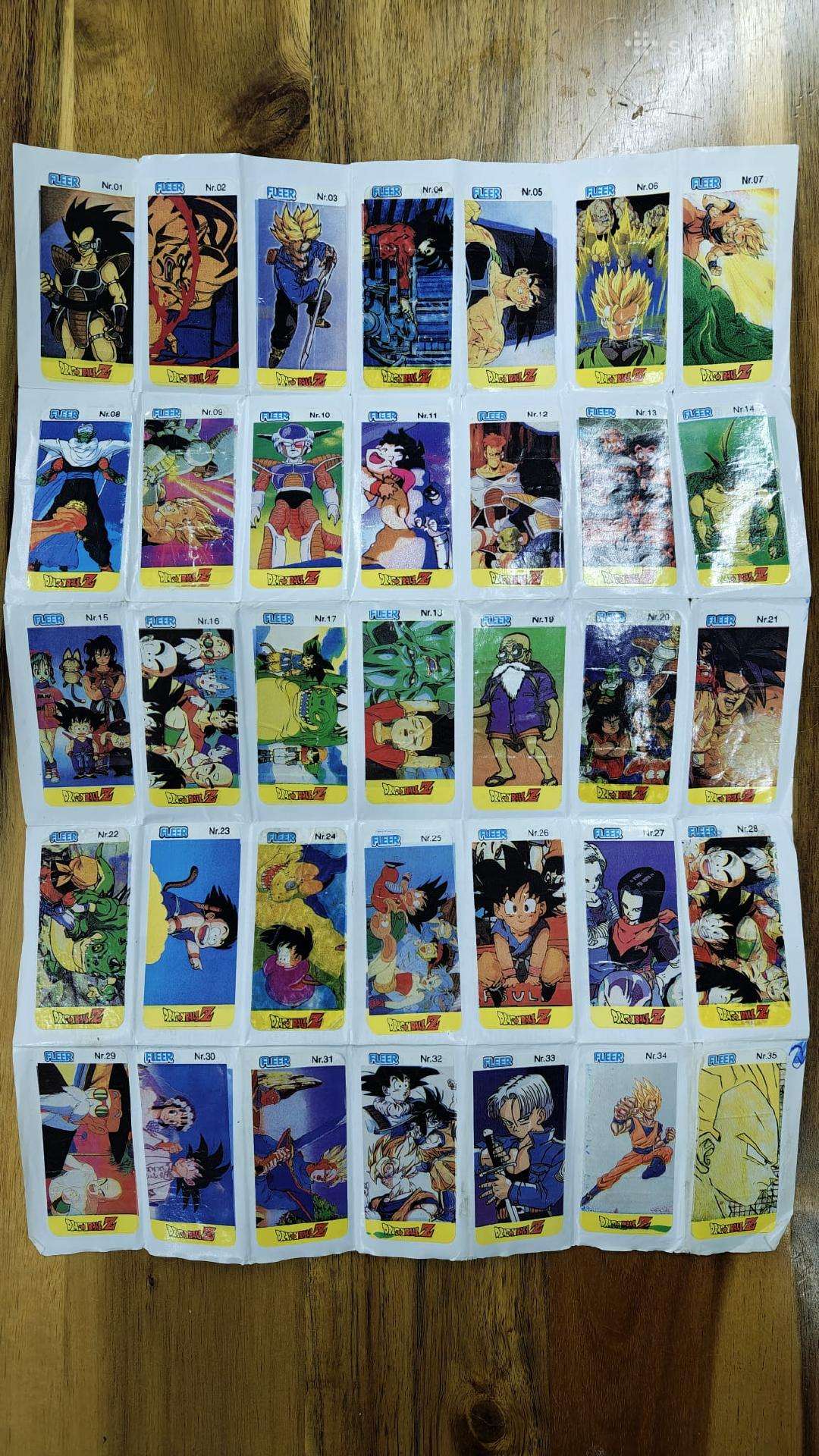 Dbz lipdukų kolekcija (pilna)