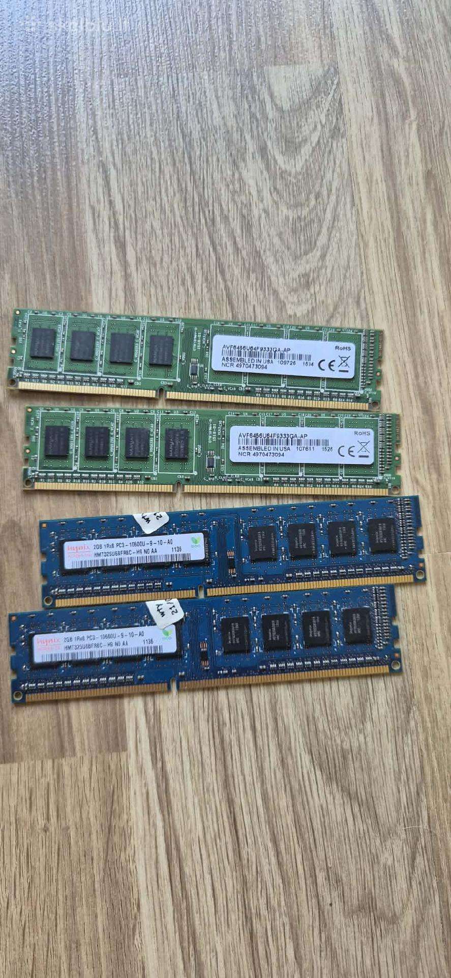 Ddr3 RAM atmintis – 2x4 GB + 2x2 GB