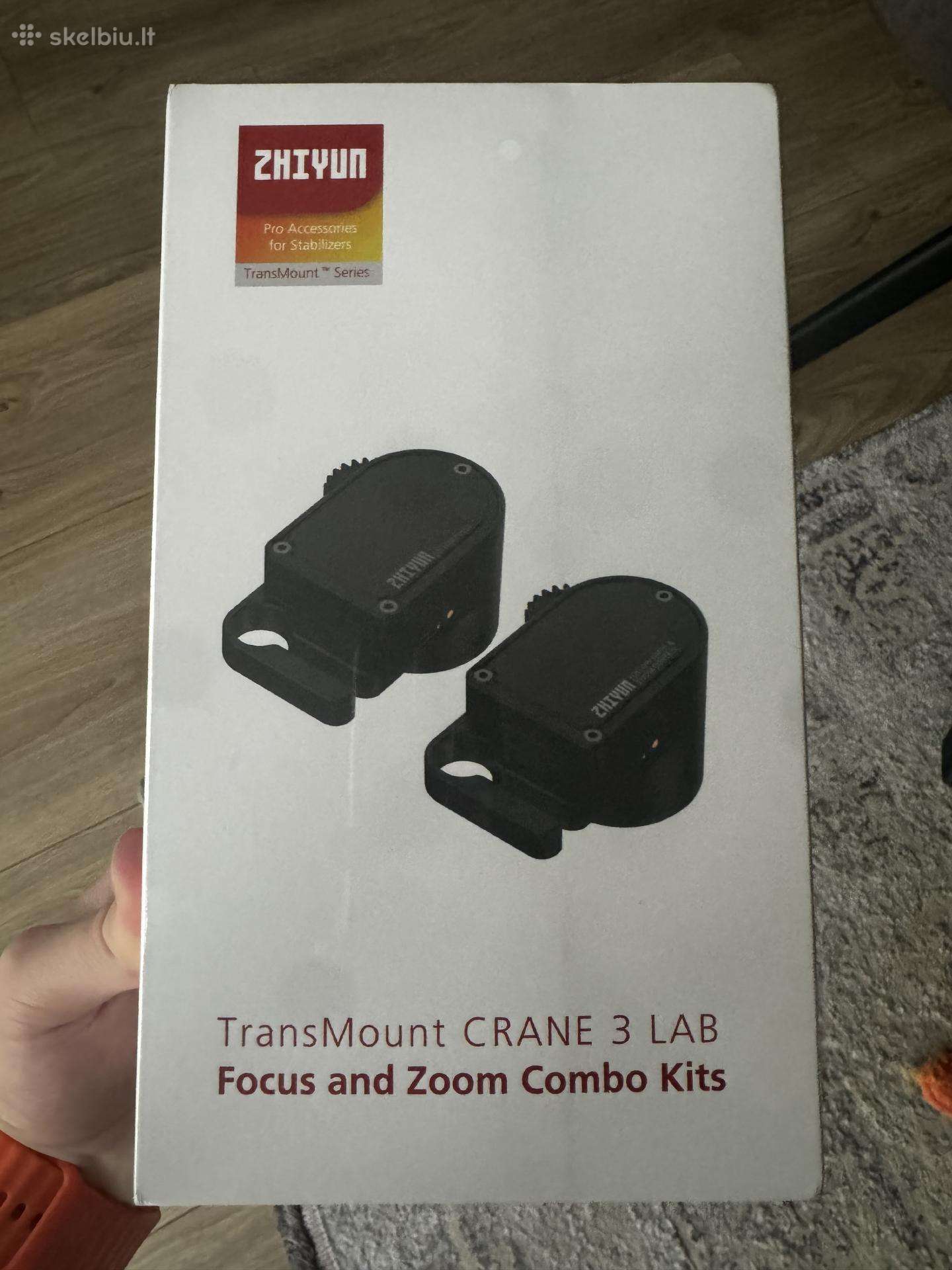 Zhiyun Crane 3 Lab fokusavimo ir priartinimo (Zoom