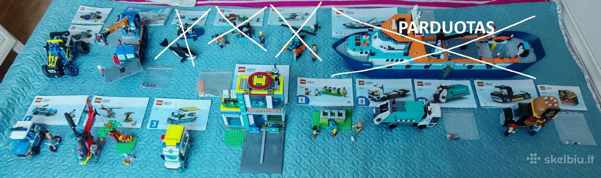 Lego Technic ir Lego City konstruktoriai. Siunčiu.