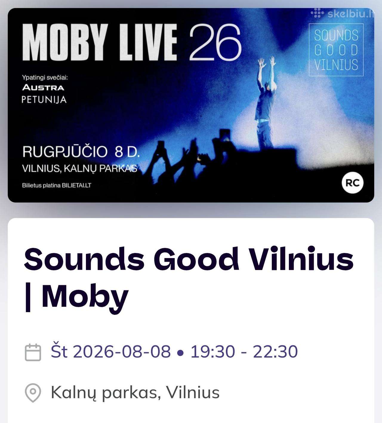 Moby bilietas
