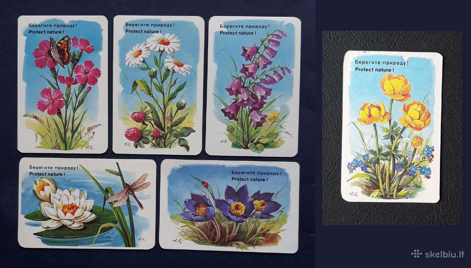 Kalendoriukas Aeroflot 1984 Rinkinys-6vnt