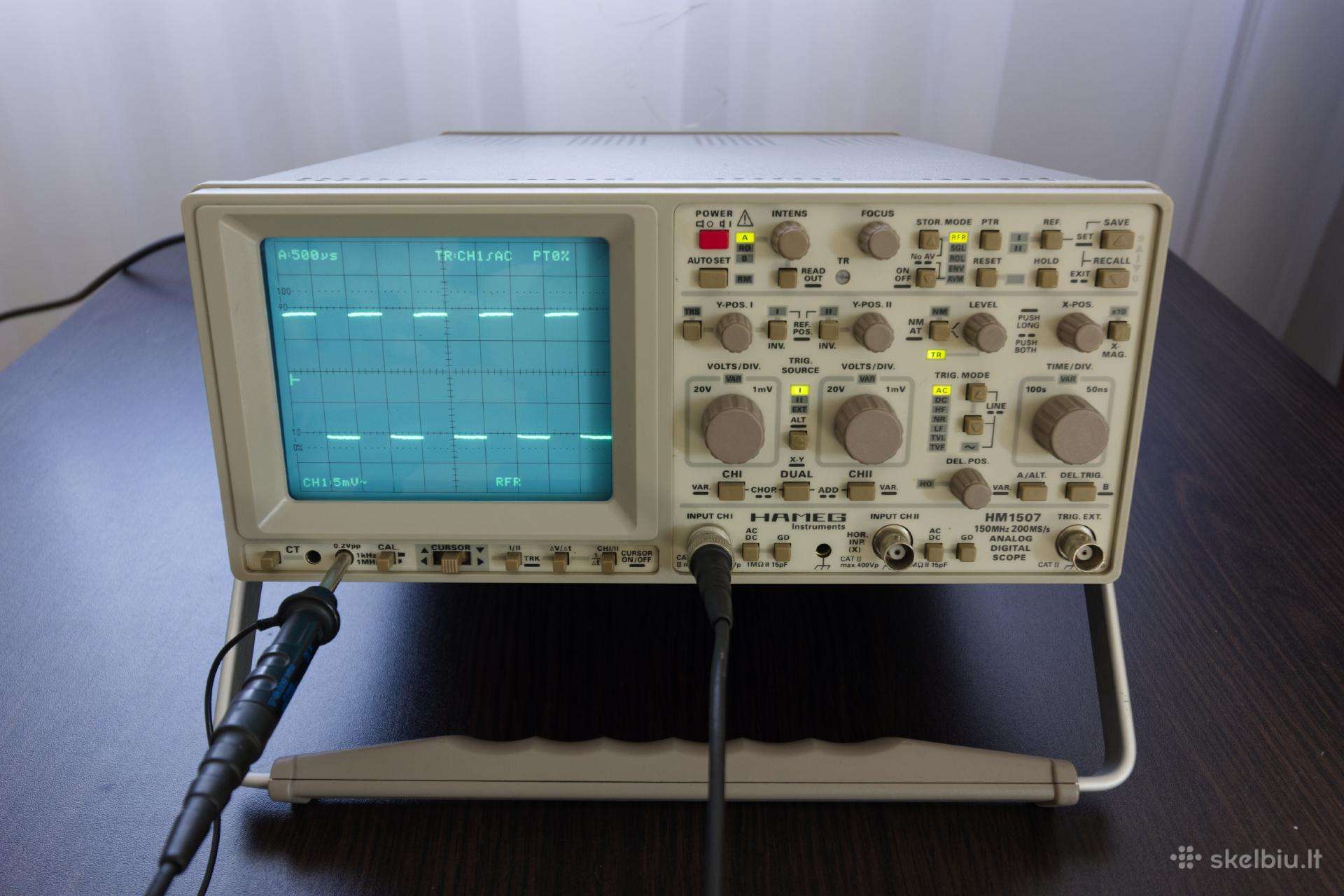 Hameg Hm1507 oscilografas
