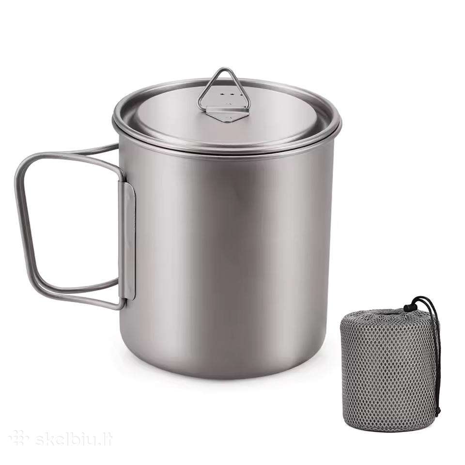 Titaninis puodelis 750ml