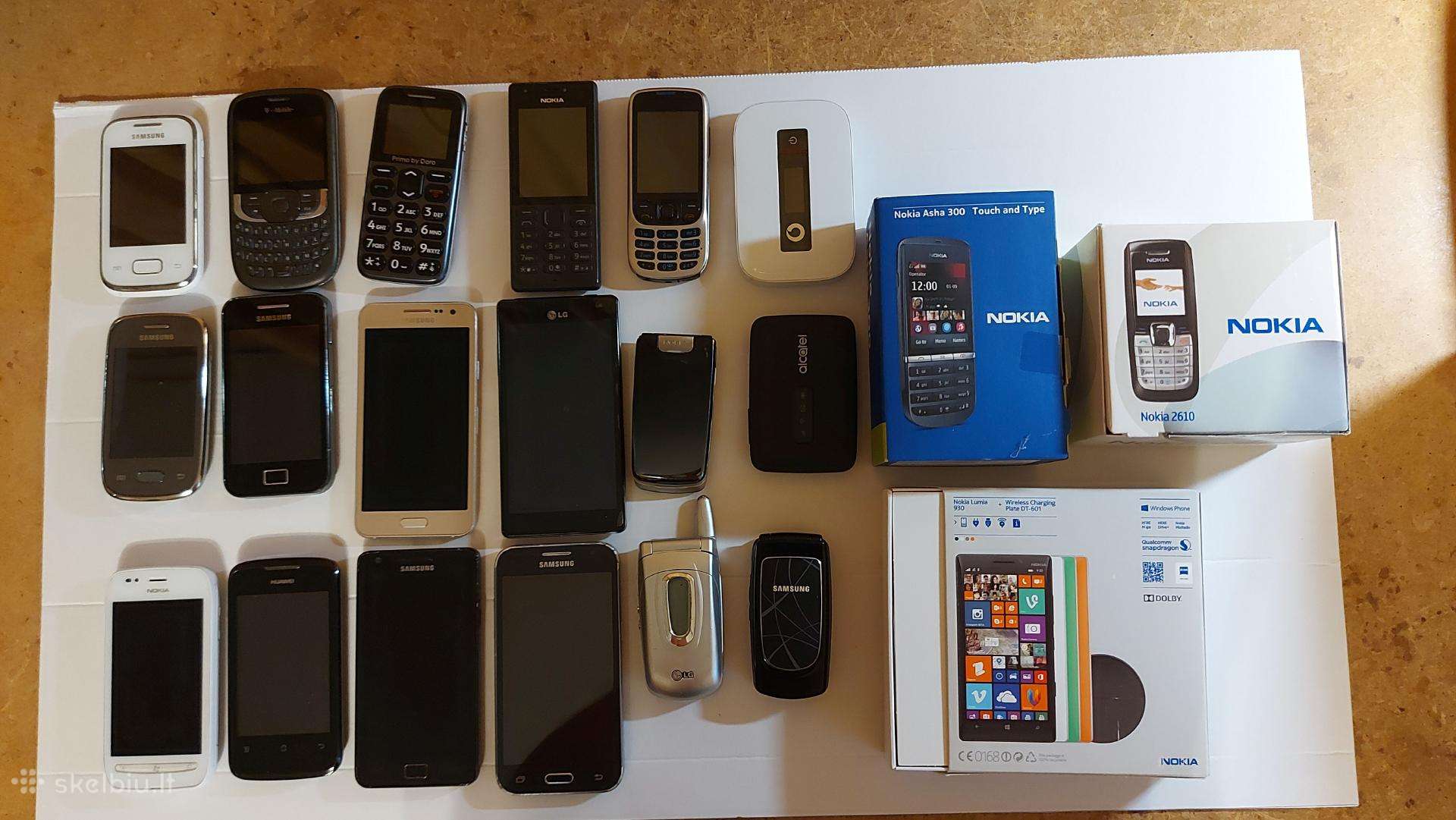 Mygtukiniai, išmanieji telefonai, 3g/4G modemai