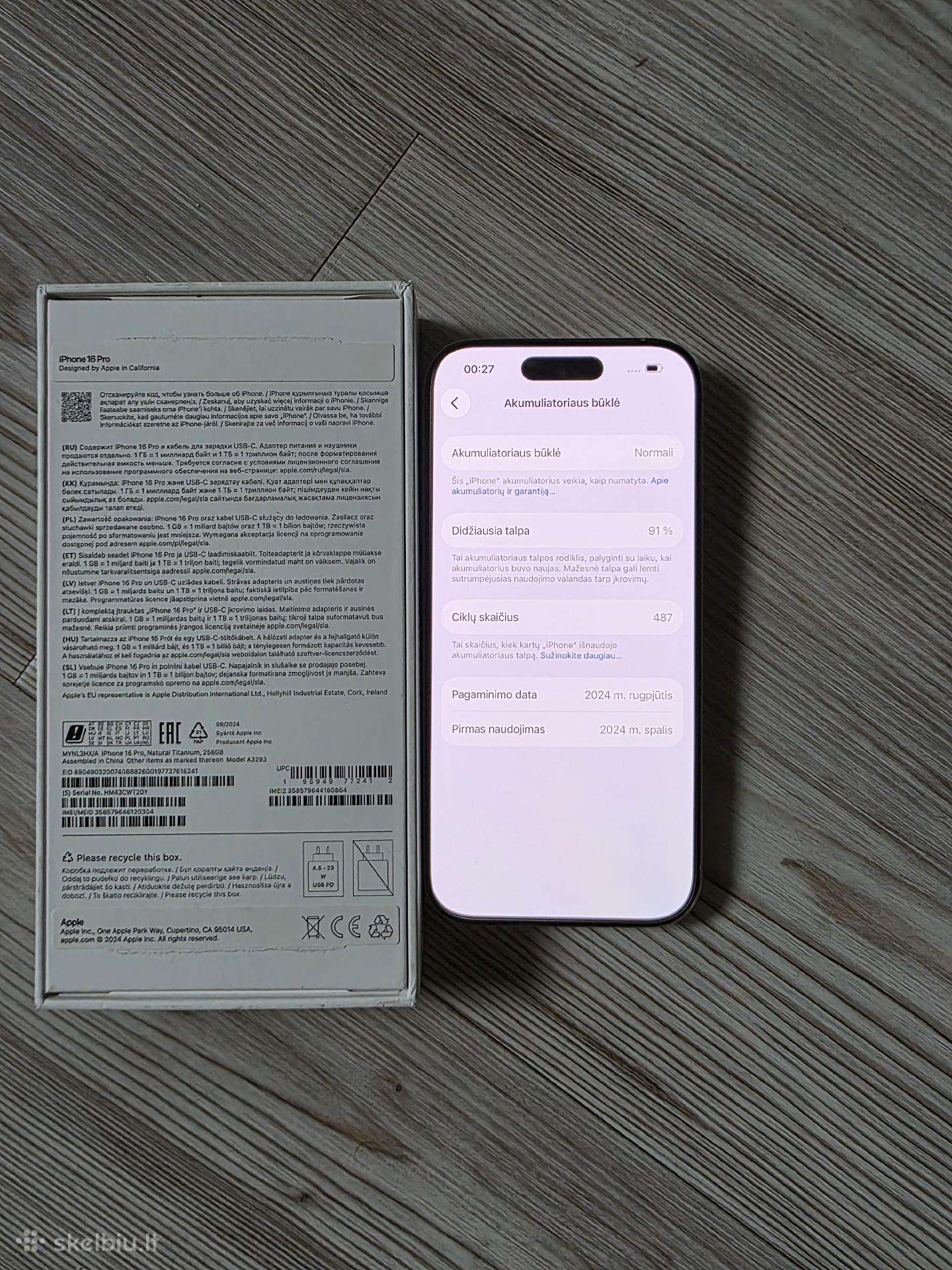 iPhone 16 pro 256