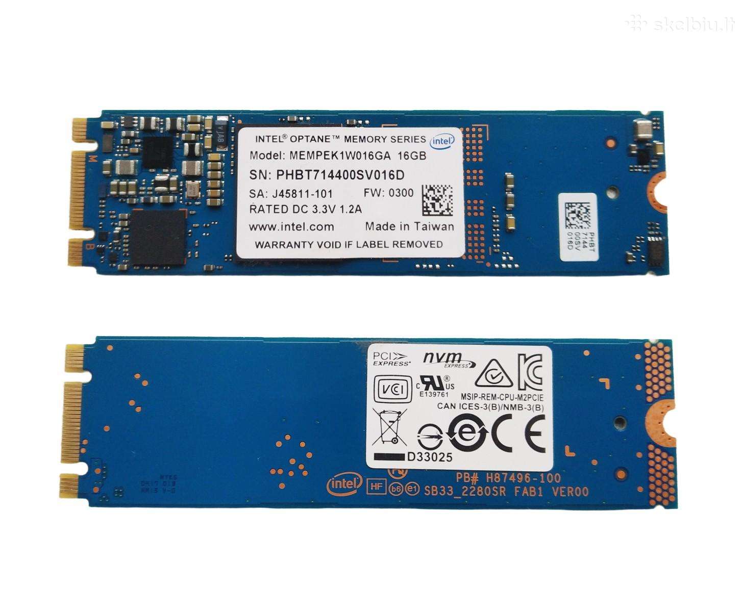 Intel Optane Memory 16gb M.2 2280 Pcie