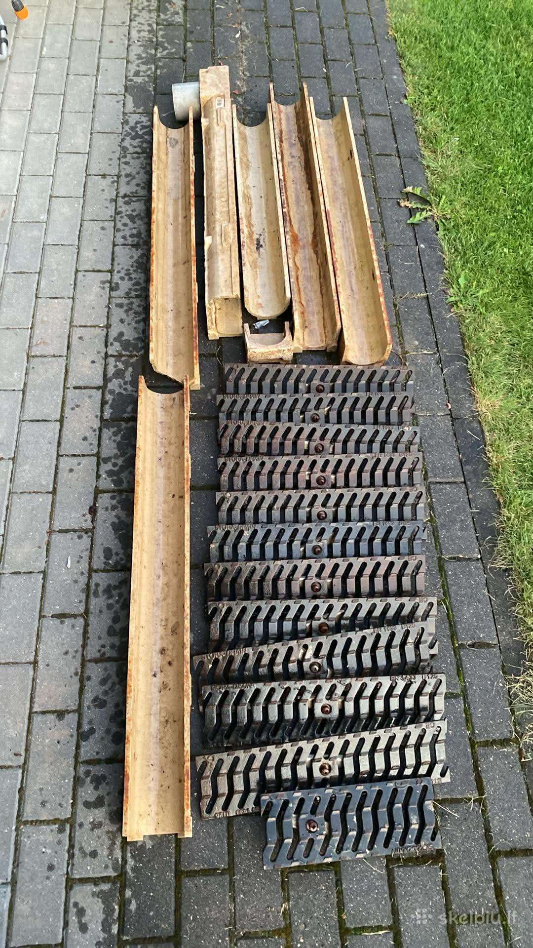 Drenažo latakas su ketaus grotelėmis Euroline